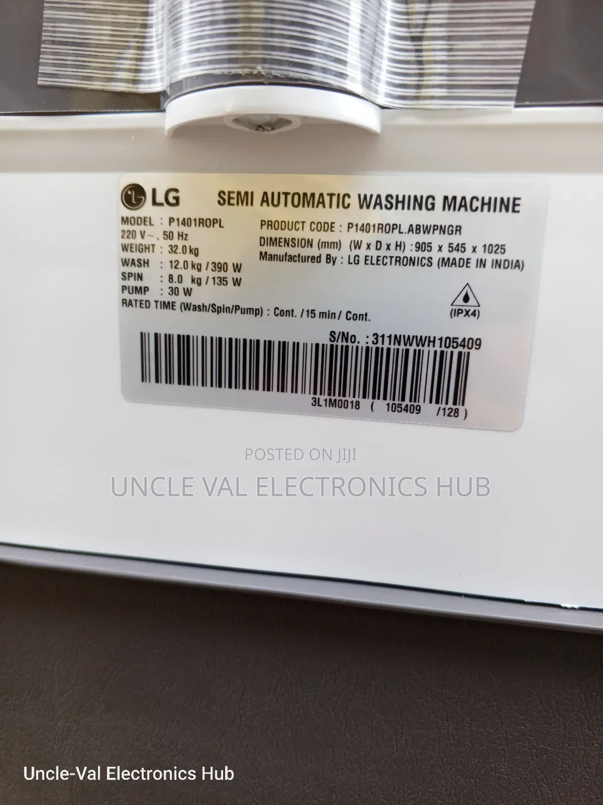 Lg 12kg Twin Tub Washing Machine