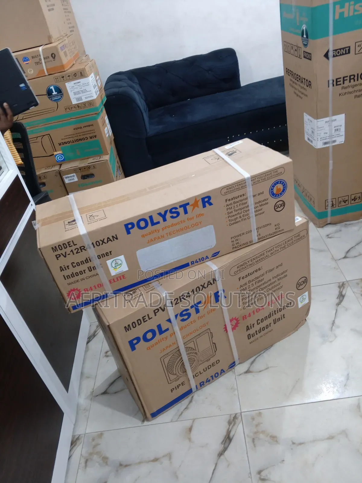 Polystar AC 1.5hp Non-Inverter-Golden Fin Condensor