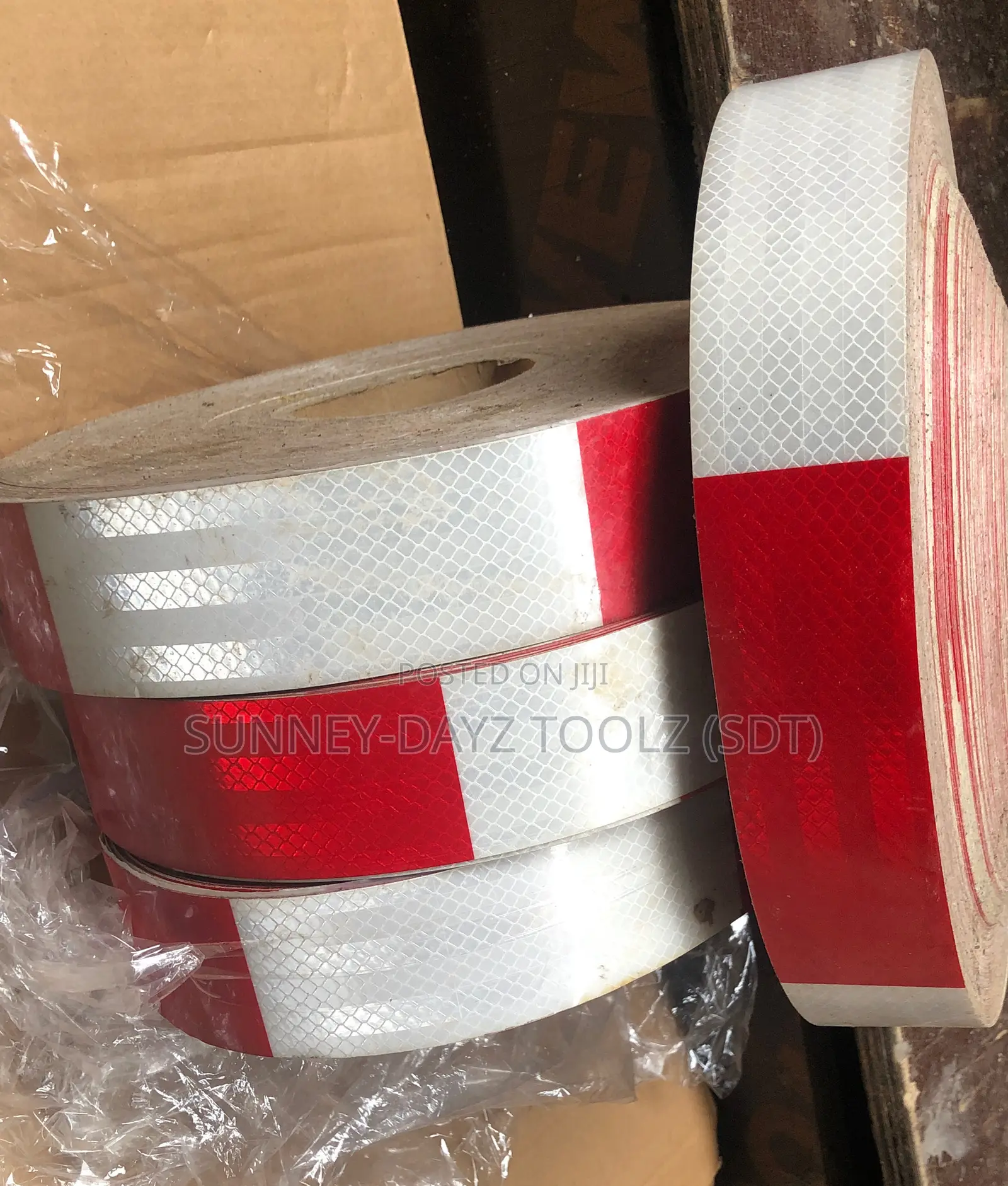 Safety Reflective Caution Tape Red