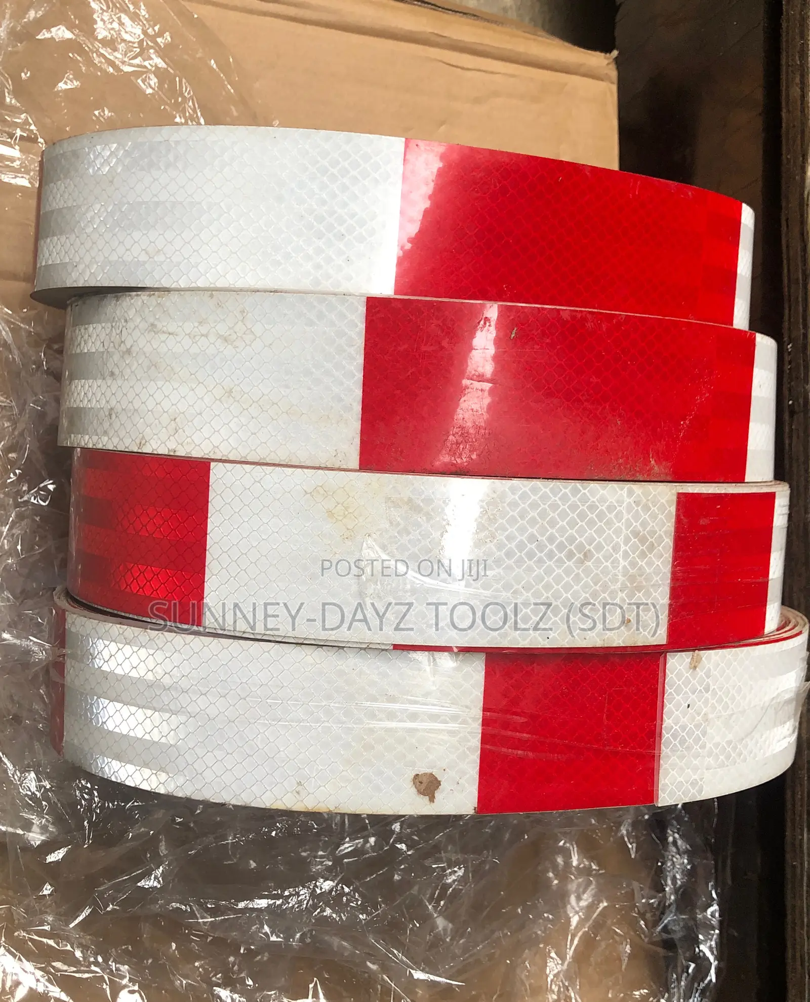 Safety Reflective Caution Tape Red