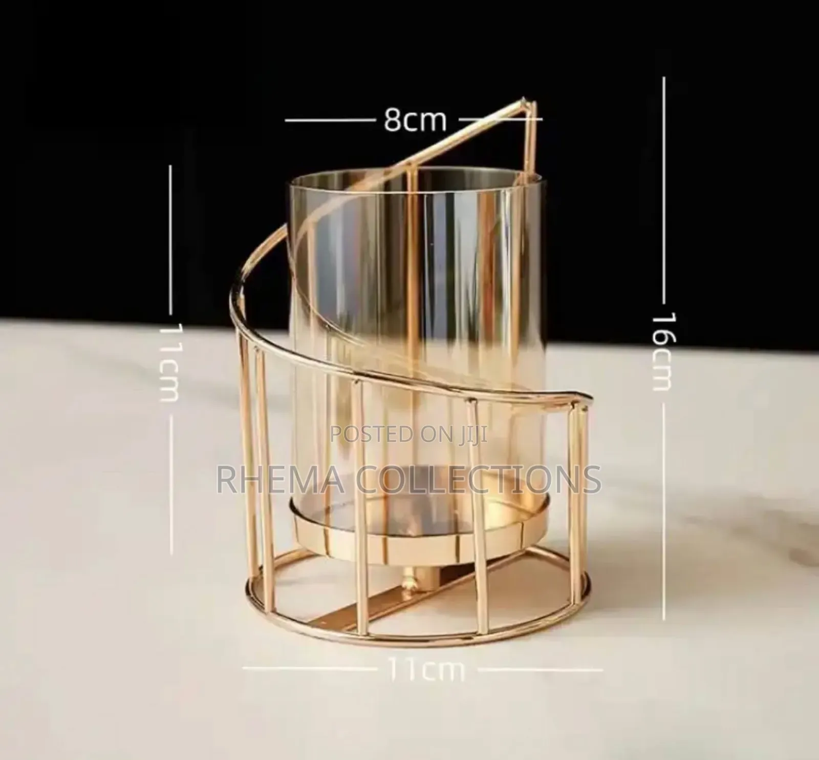 European Style Glass Candle Holder Candlelight Decor