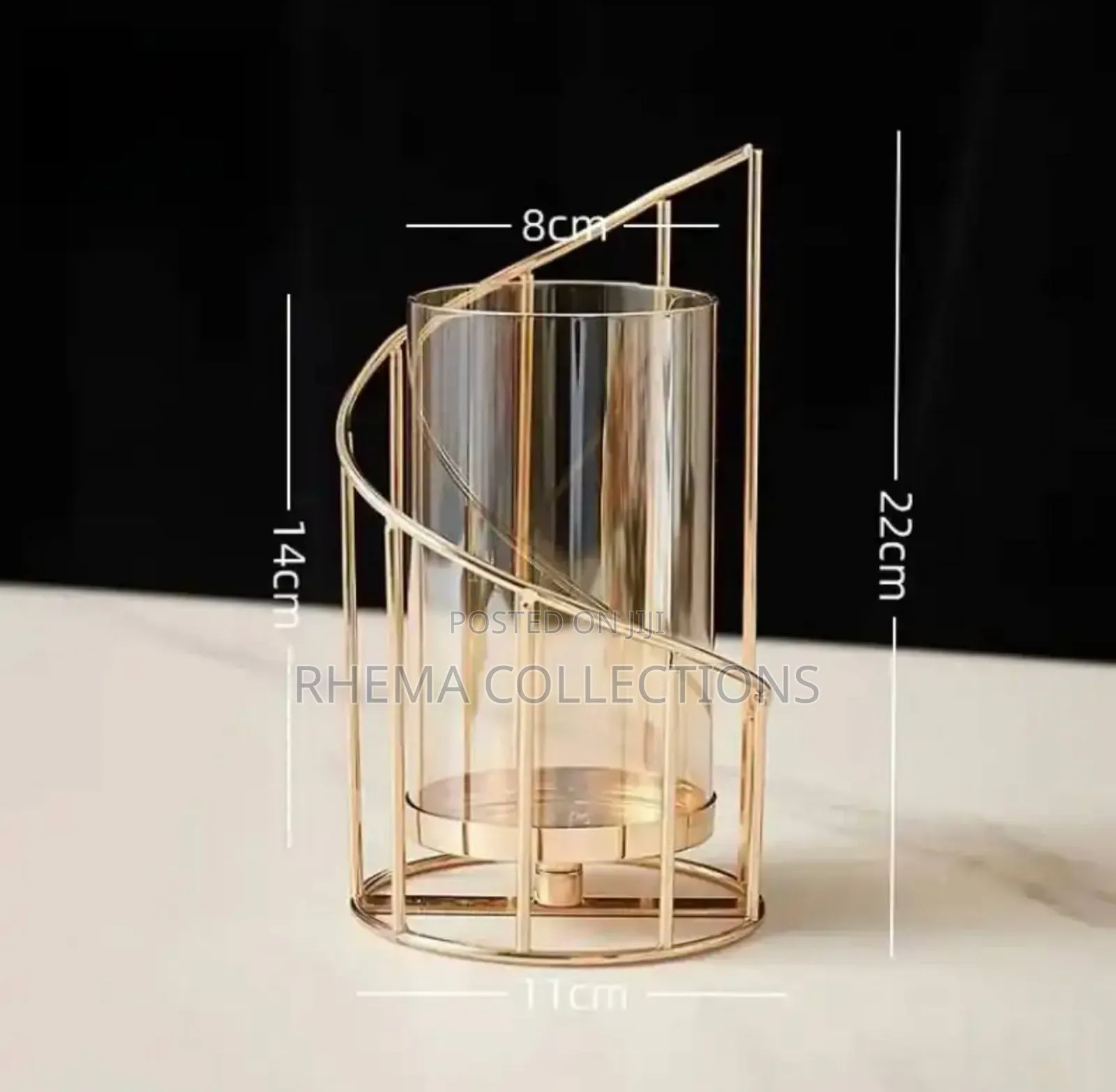 European Style Glass Candle Holder Candlelight Decor