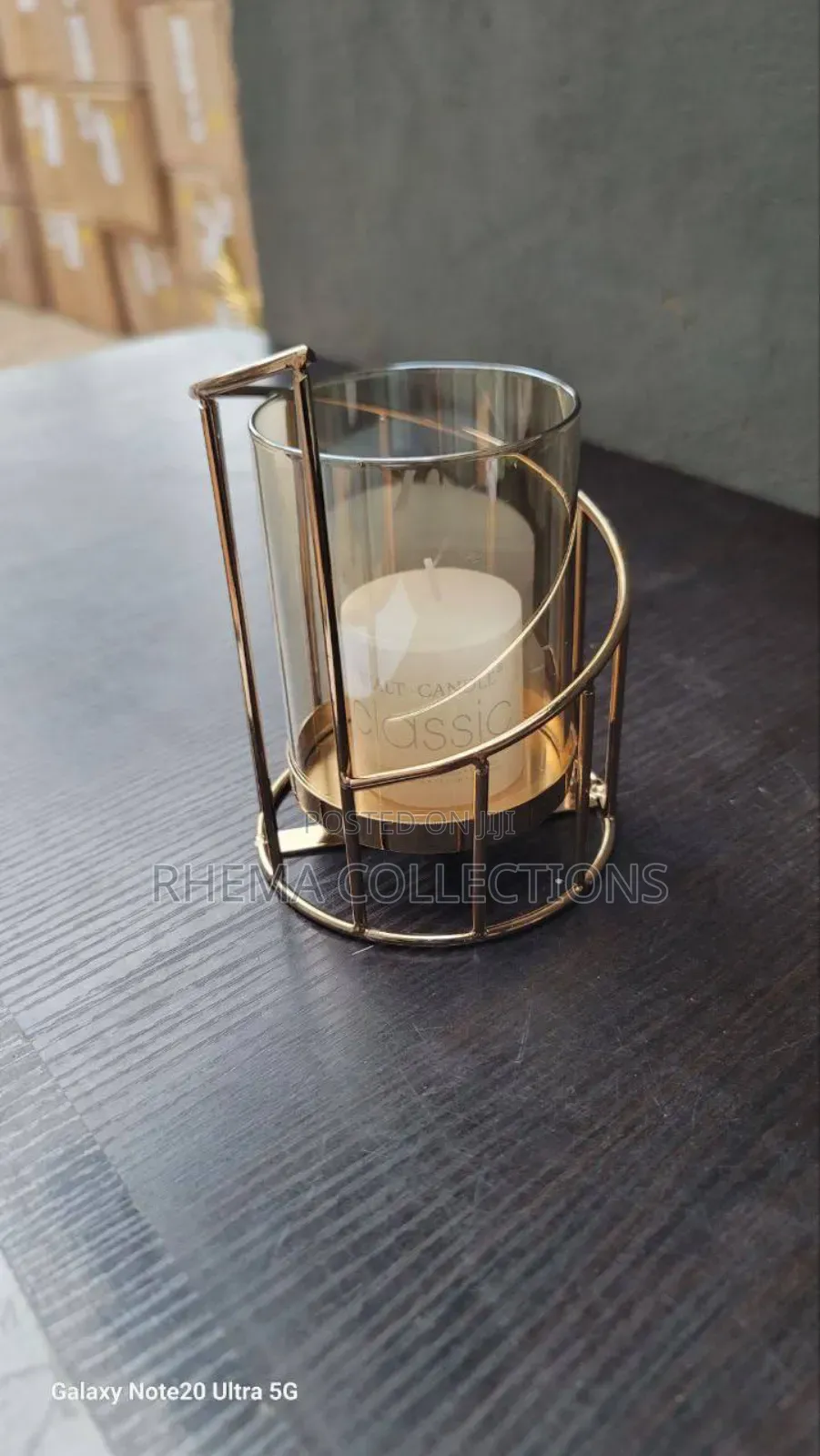 European Style Glass Candle Holder Candlelight Decor