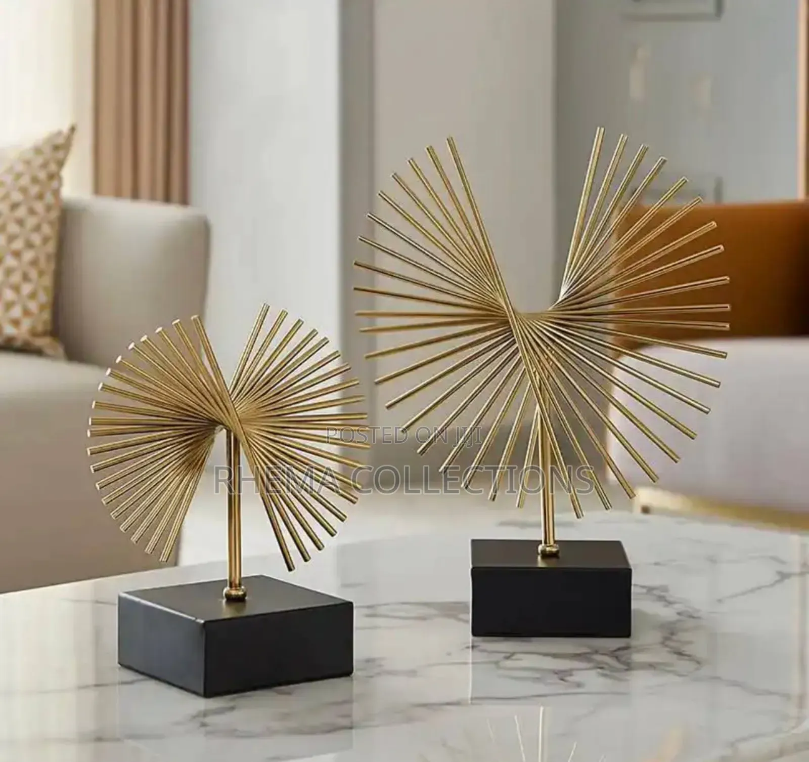 Metal Handicraft Statue Modern Luxury Home Decor