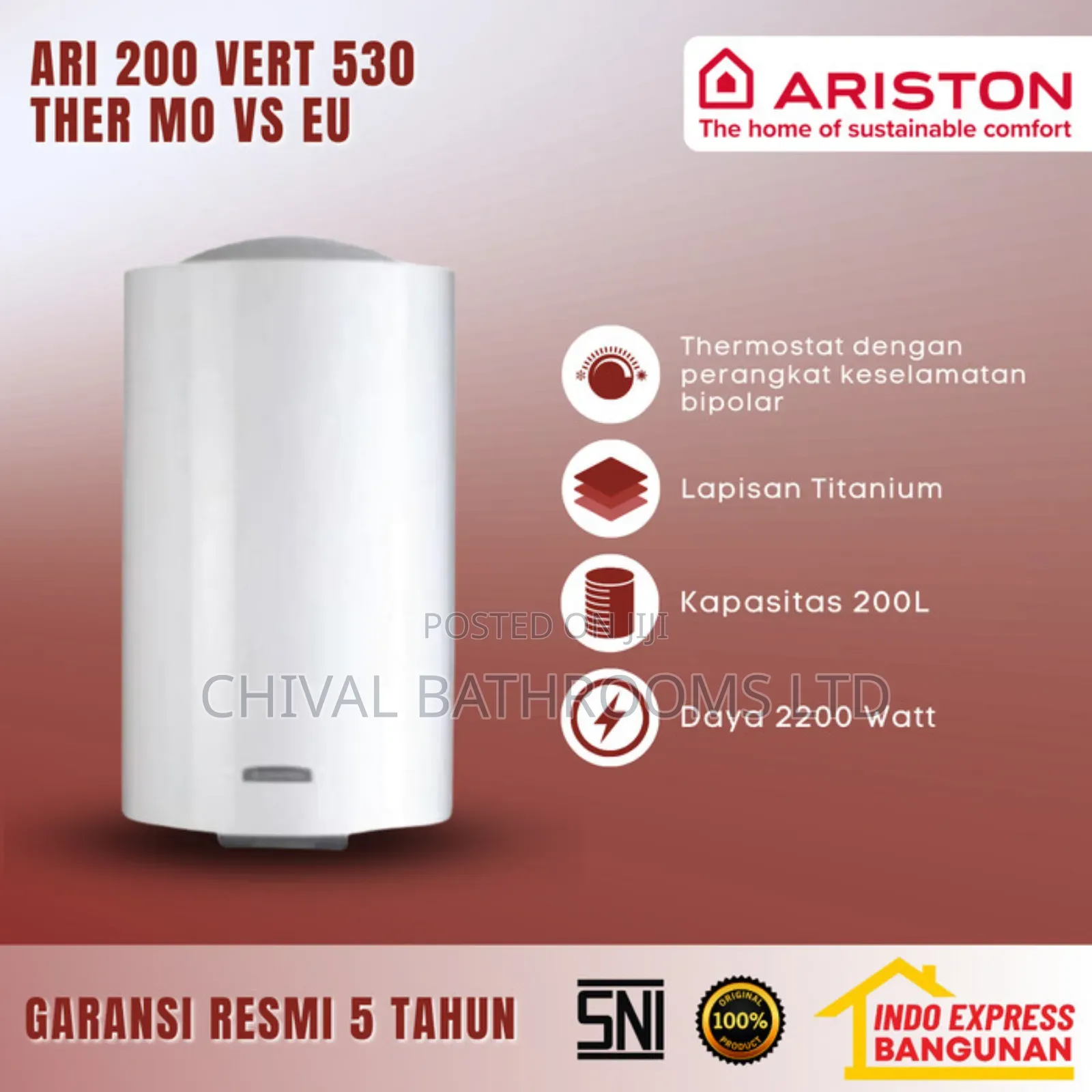 Ariston Italian 200lt Water Heater