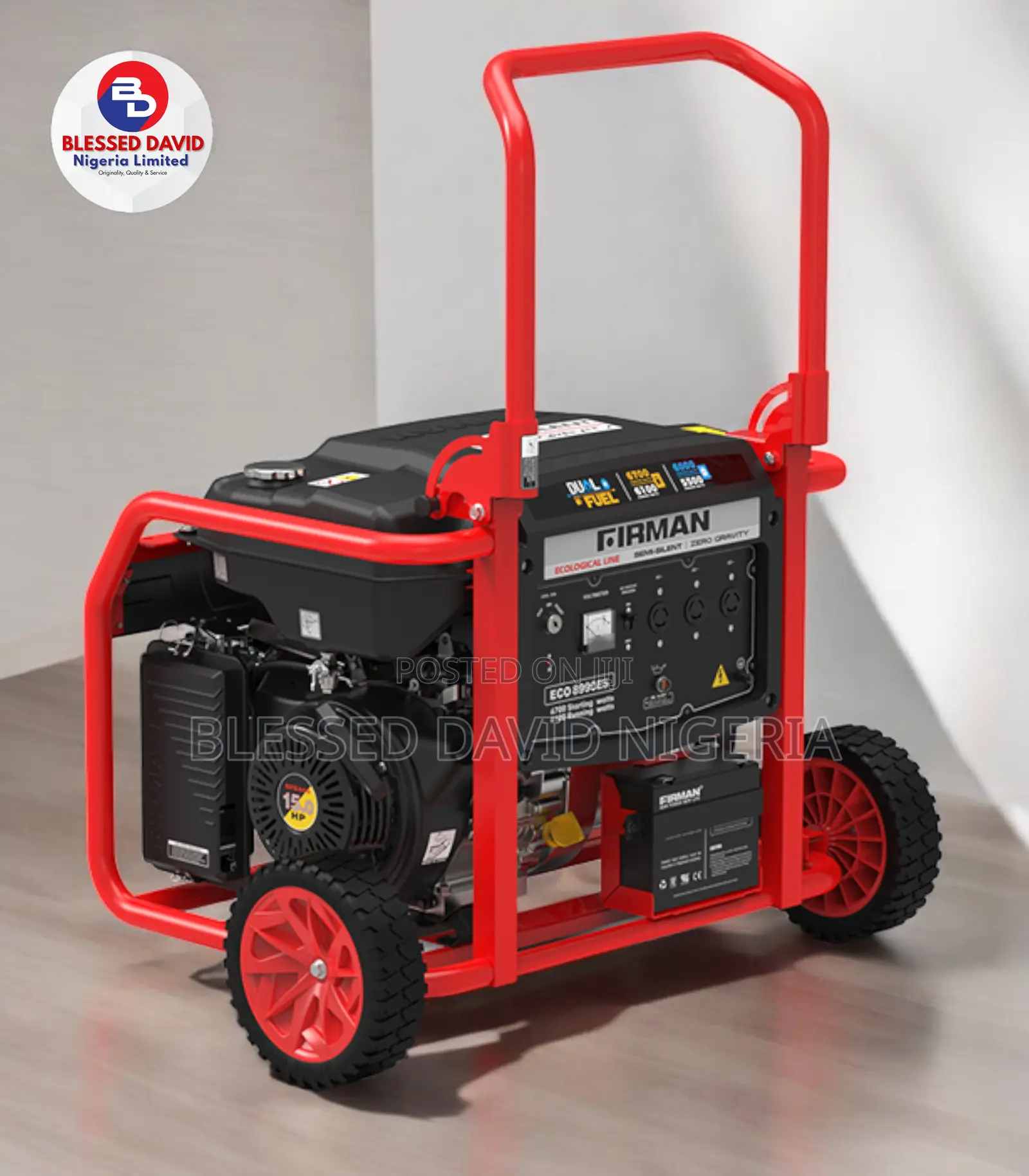 Key Start ECO8990ES Dual-Fuel Generator 7.5kva