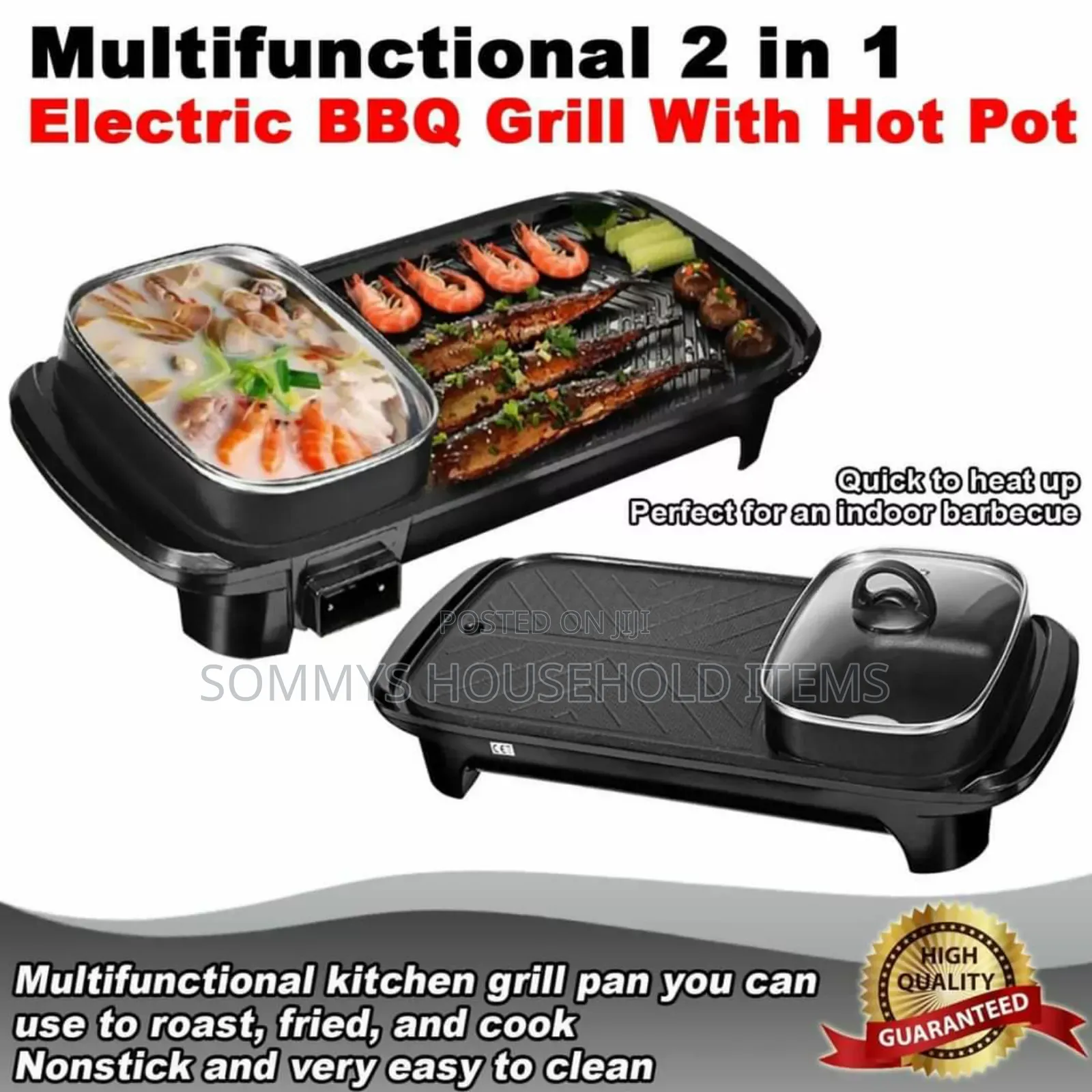 2in1 Electric Grill and Hot Pot