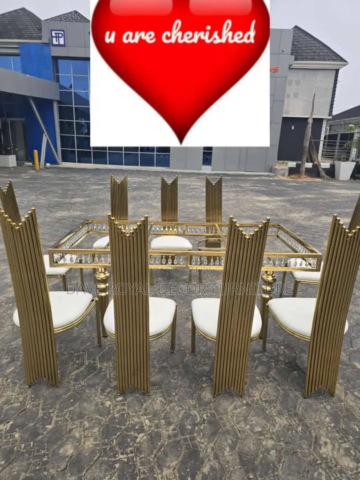 Classic Gold Color Dinning Set.