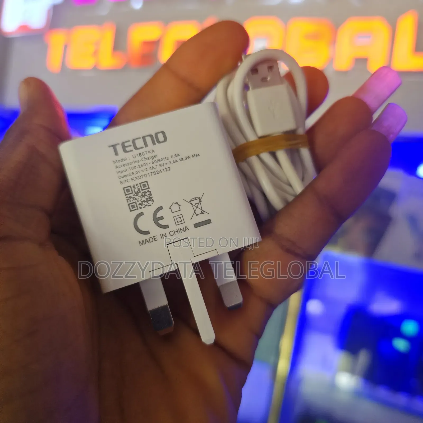Tecno 18W U180TKA Follow Come Charger