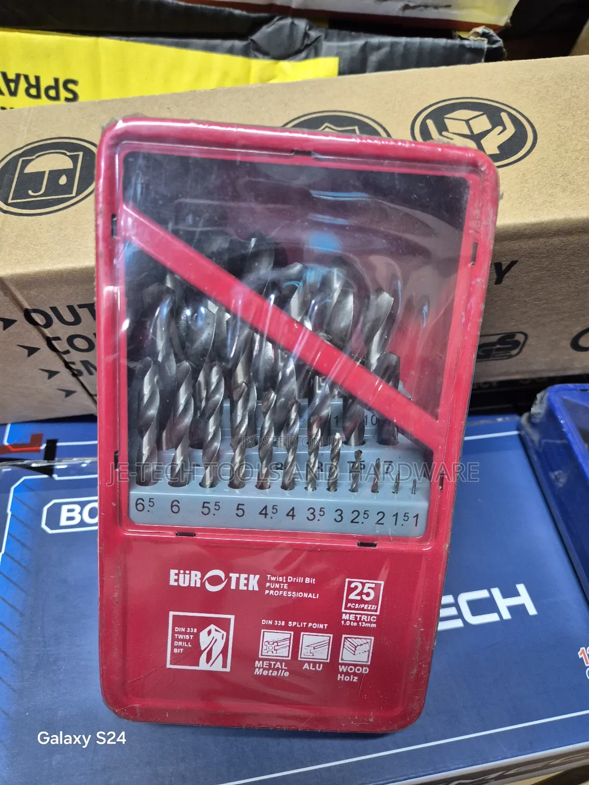 25PCS 1-10mm HSS Bit Set for Stainless Steel Wood Metal