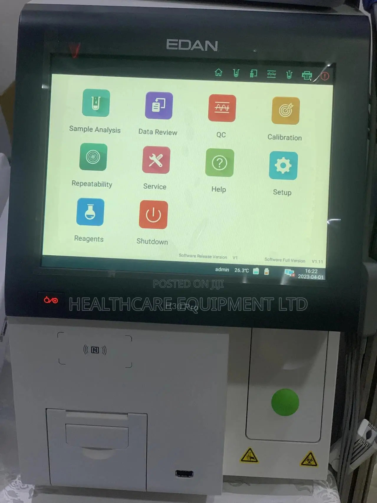 Edan 3 Parts H30 Pro Hematology Analyzer Full Count