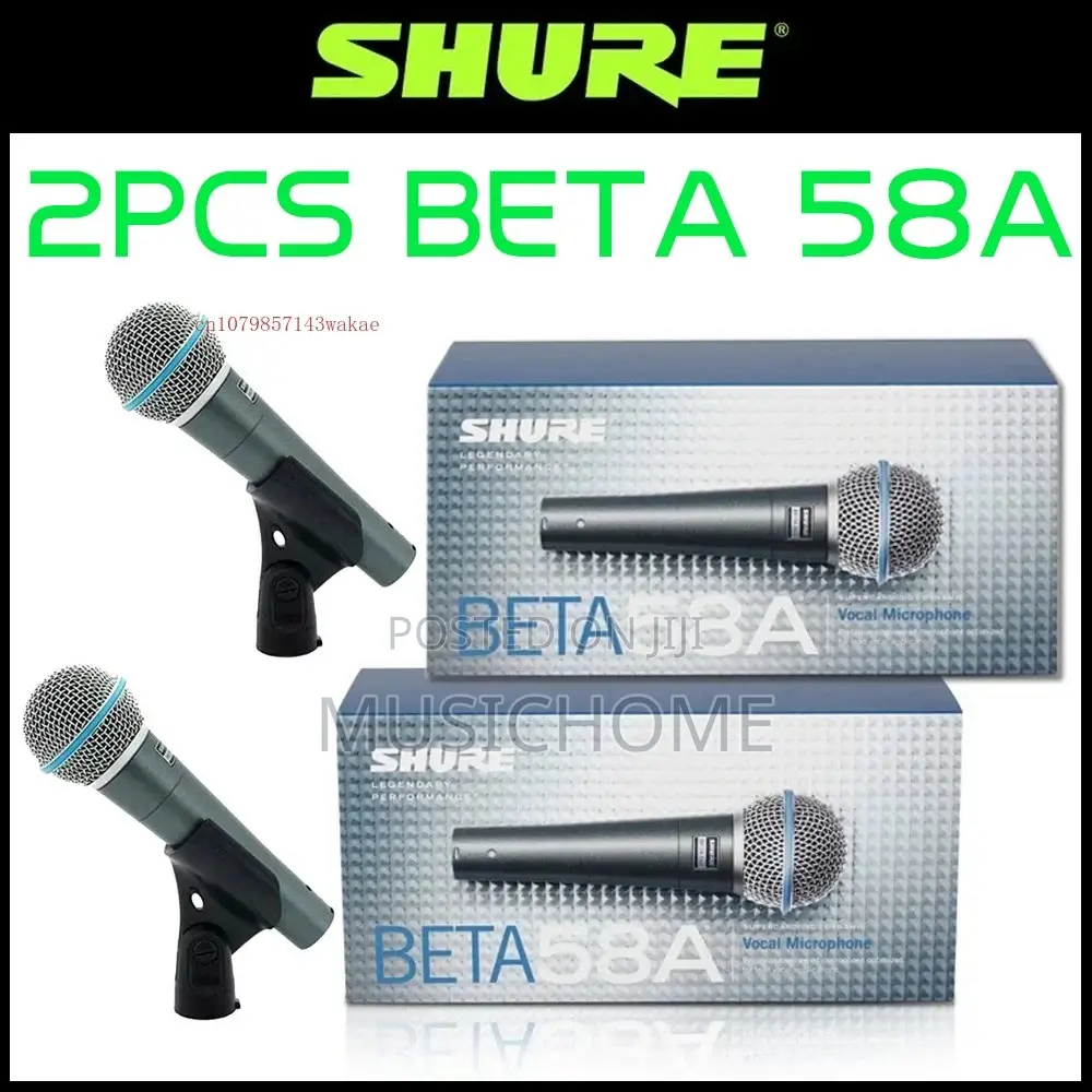 2pcs of BETA58 Dynamic Wired Mic