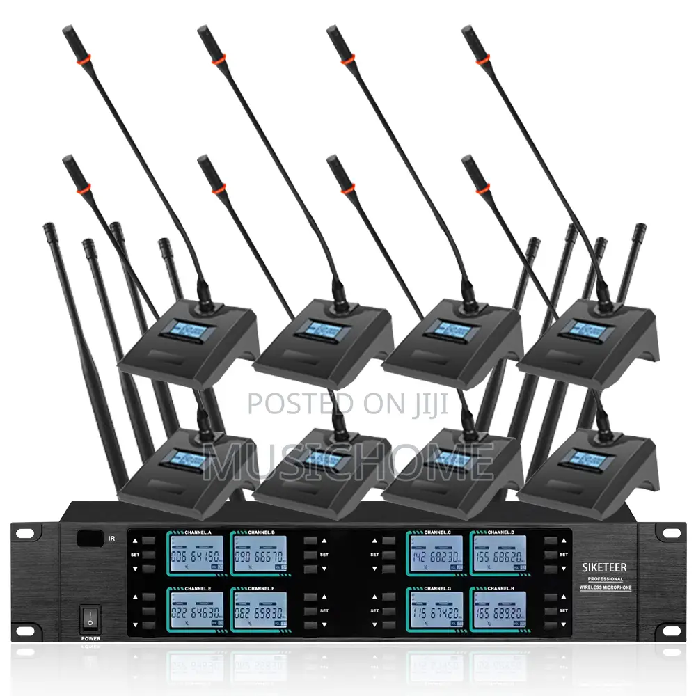 Big Power UHF Conference Wireless Microphone 8in1set Package