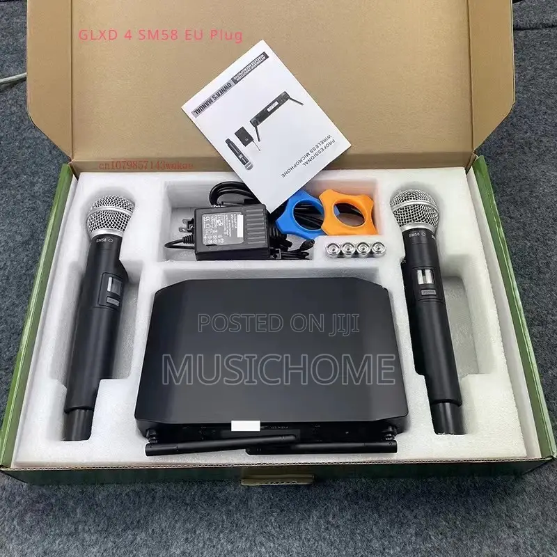 GLXD4 SM58 Wireless 2 Handheld Microphone UHF Dynamic
