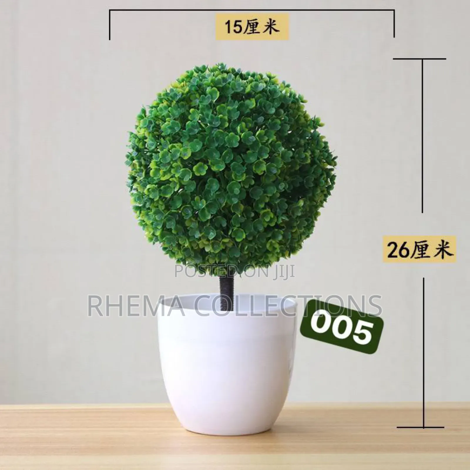 Artificial Potted Bonsai Ornamental Plant Flowers