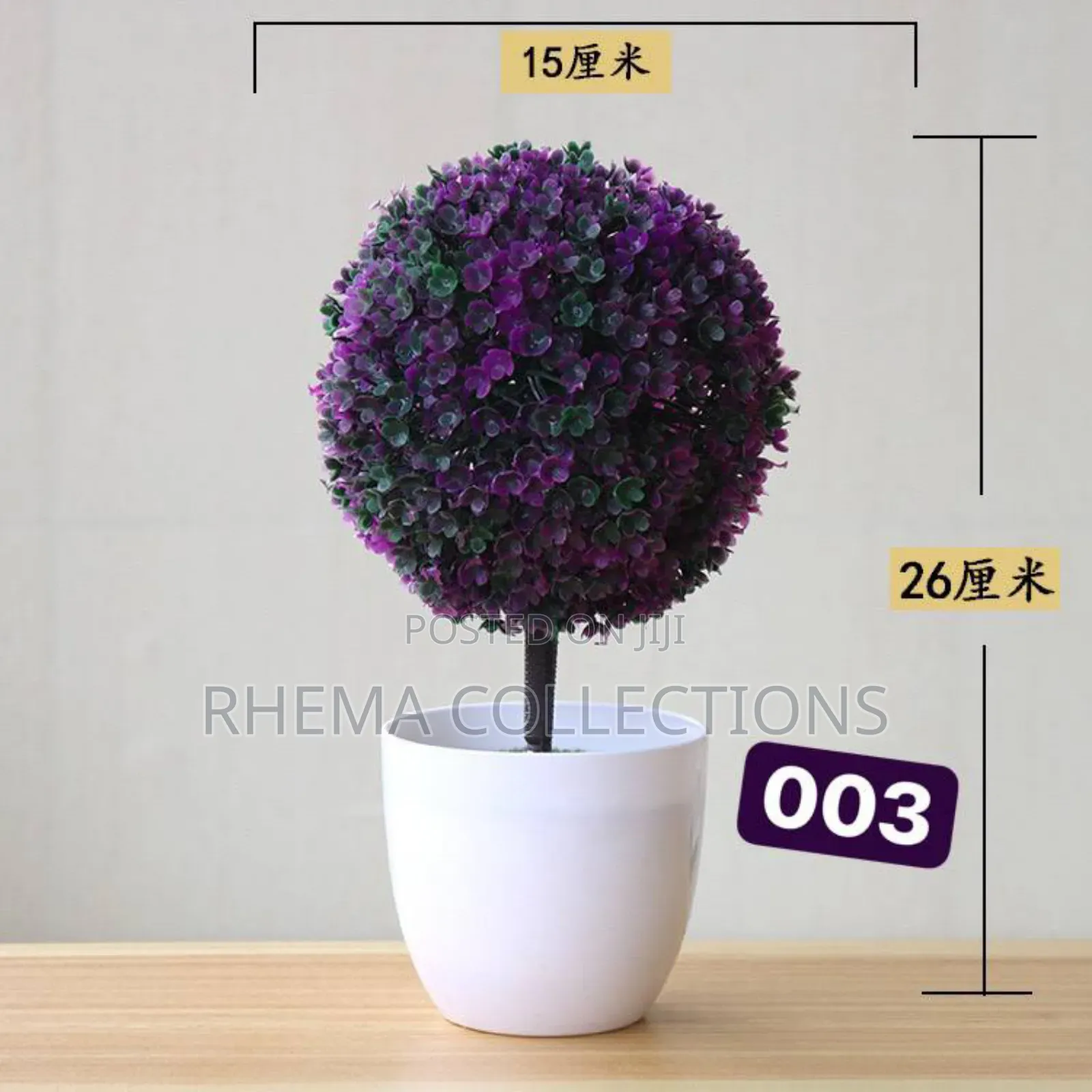 Artificial Potted Bonsai Ornamental Plant Flowers