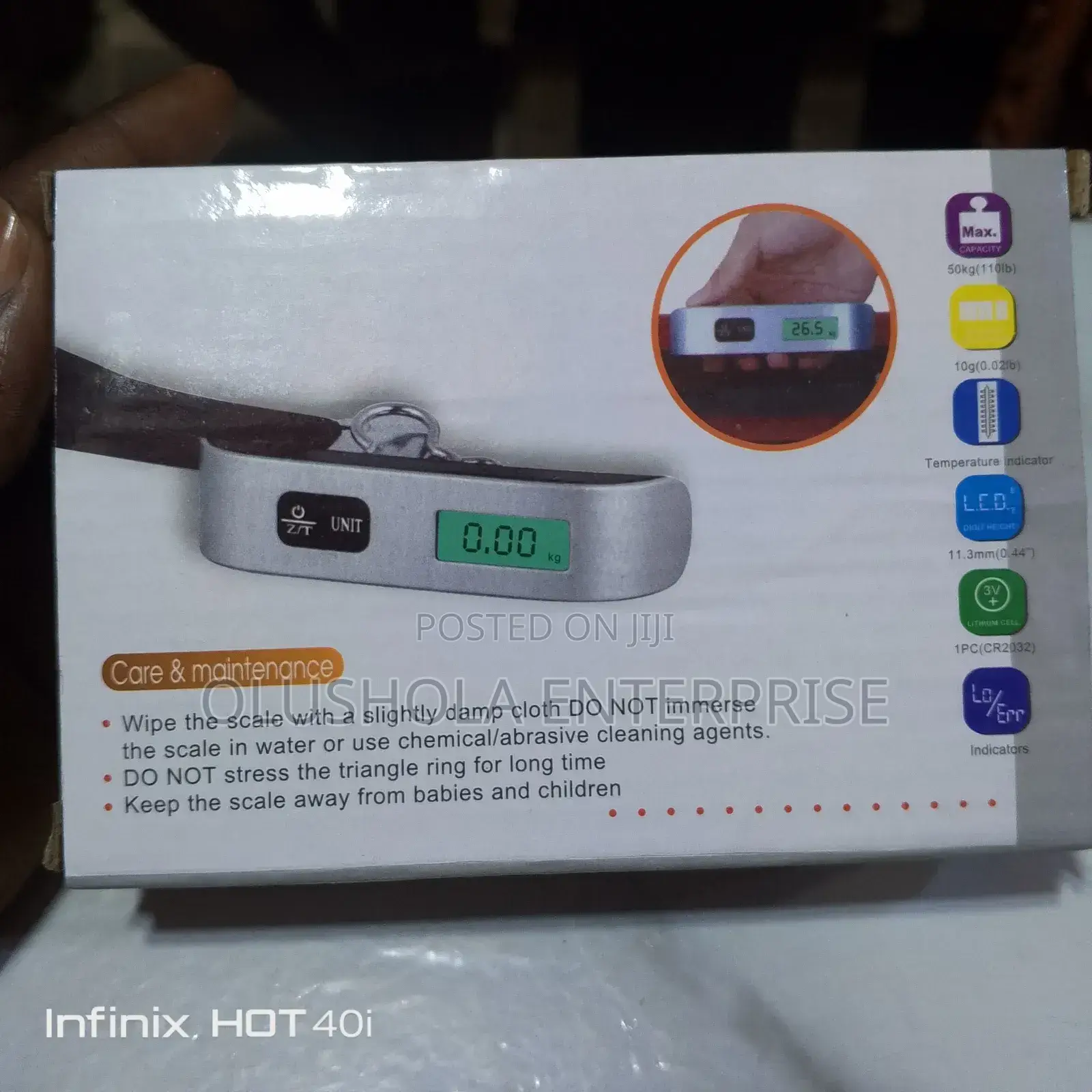 50kg Portable Digital Luggage Scale