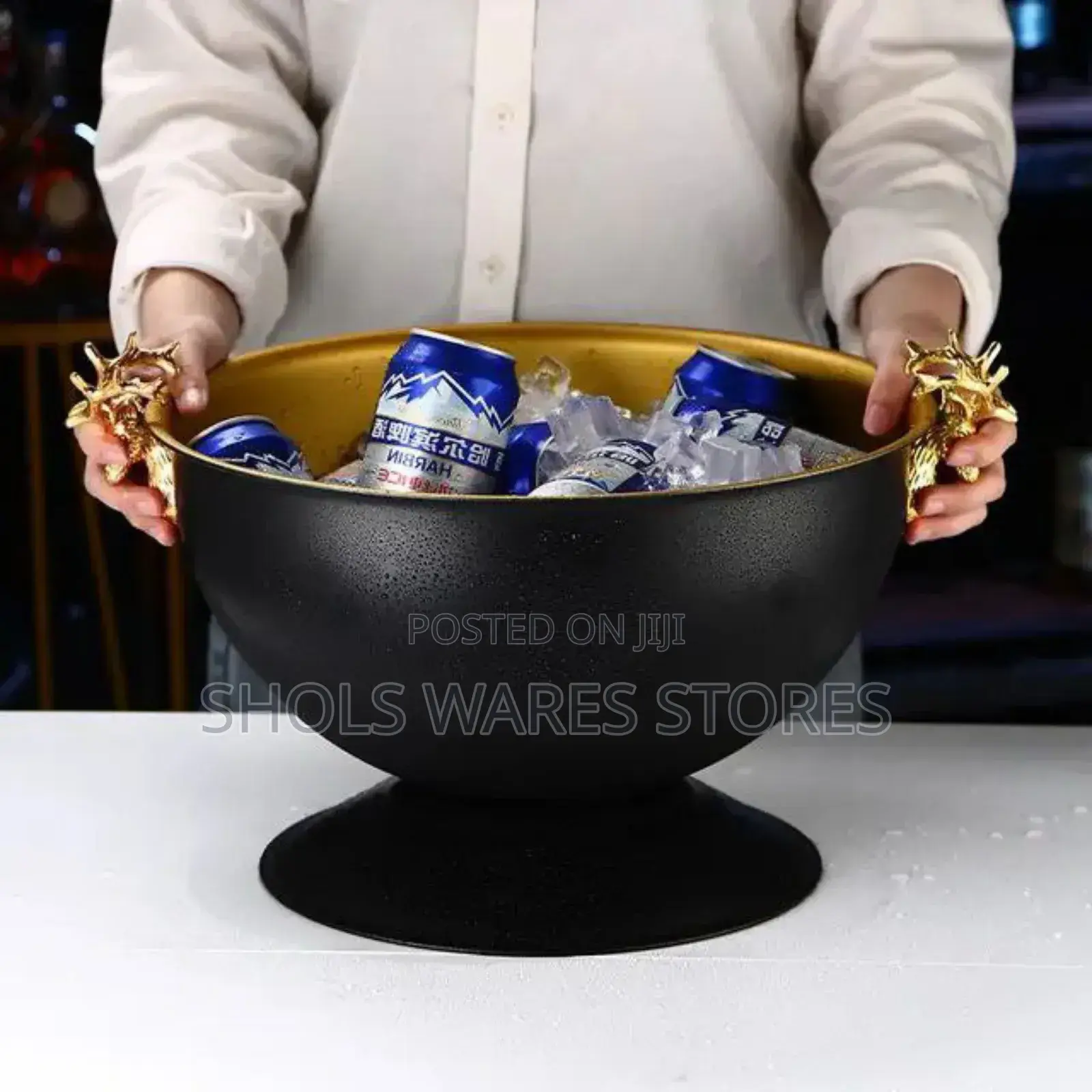 Quality Black Wine Bowl With Deer Ear