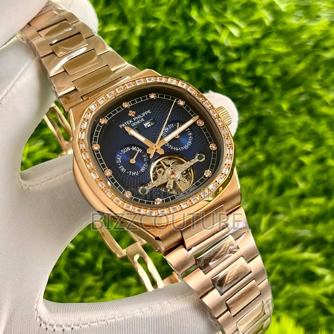 Original Patek Philippe Chronograph Gold Chain Watch in Stor