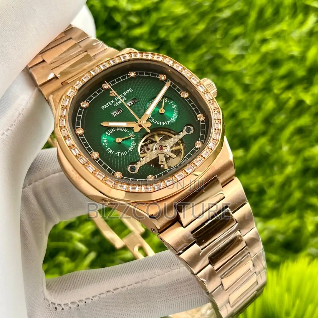 Original Patek Philippe Chronograph Gold Chain Watch in Stor