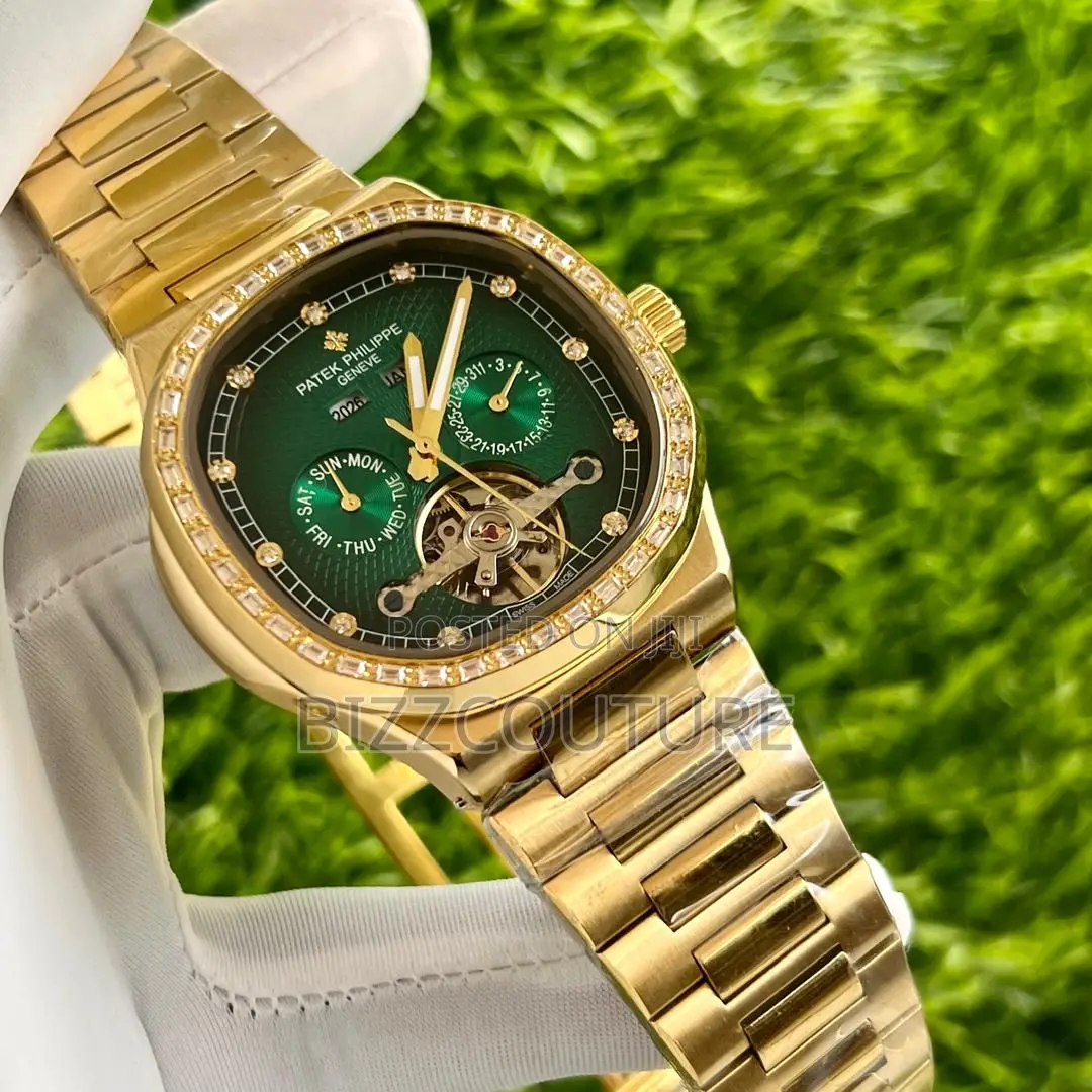 Original Patek Philippe Chronograph Gold Chain Watch in Stor