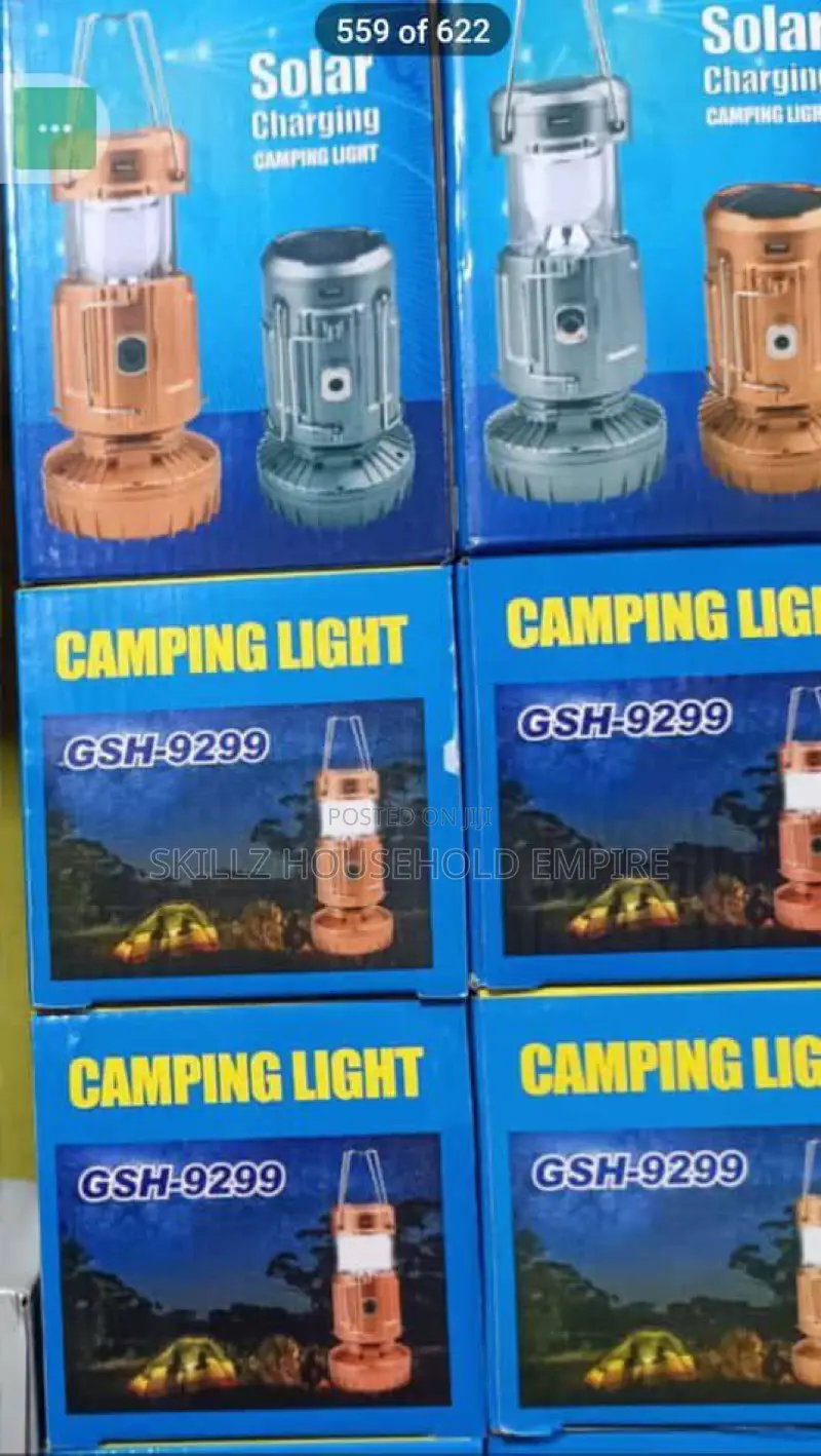 Solar Rechargeable Camping Light