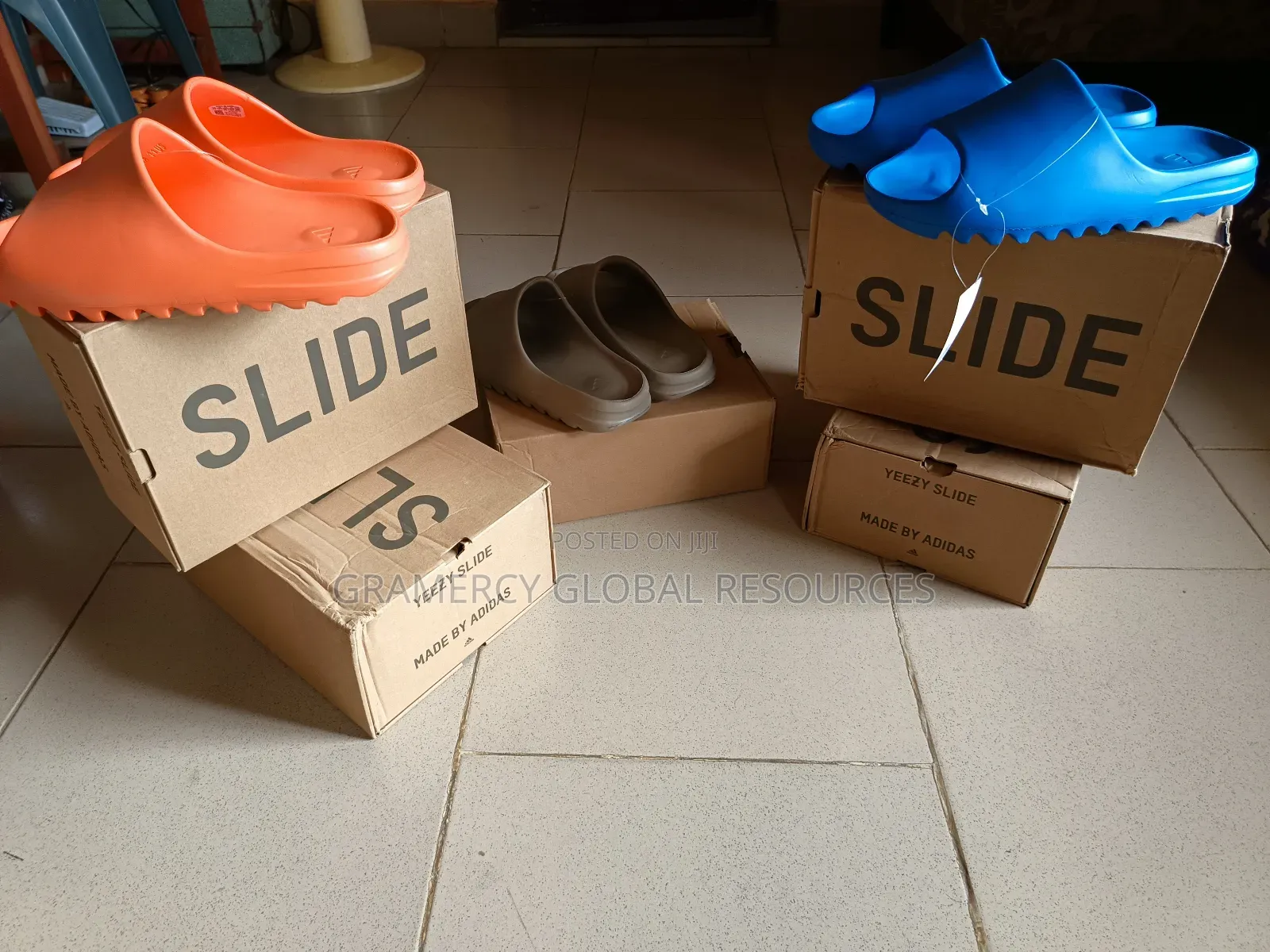 Original Yeezy Slide (Orange, Azure Blue, Coffee Brown)