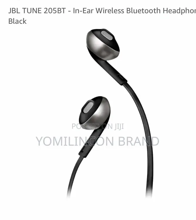 JBL Tune T205 Wireless Headphones Black