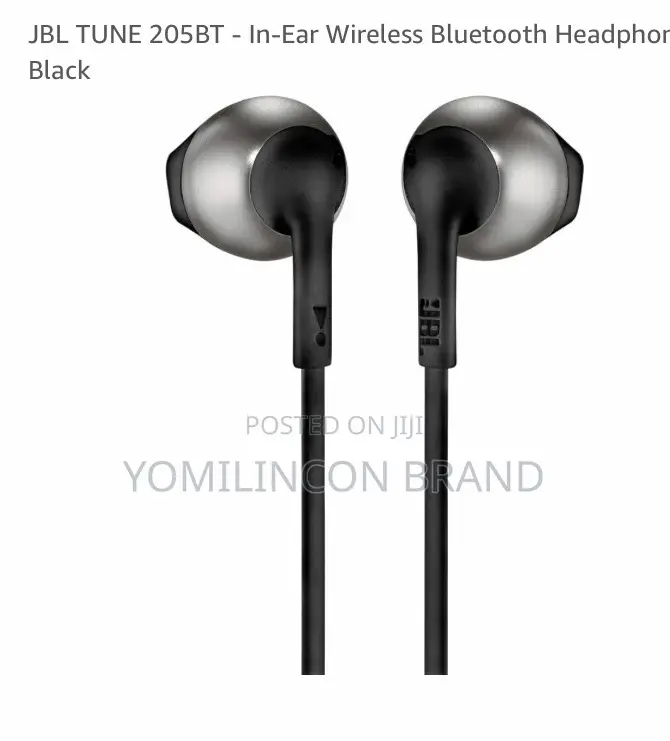 JBL Tune T205 Wireless Headphones Black