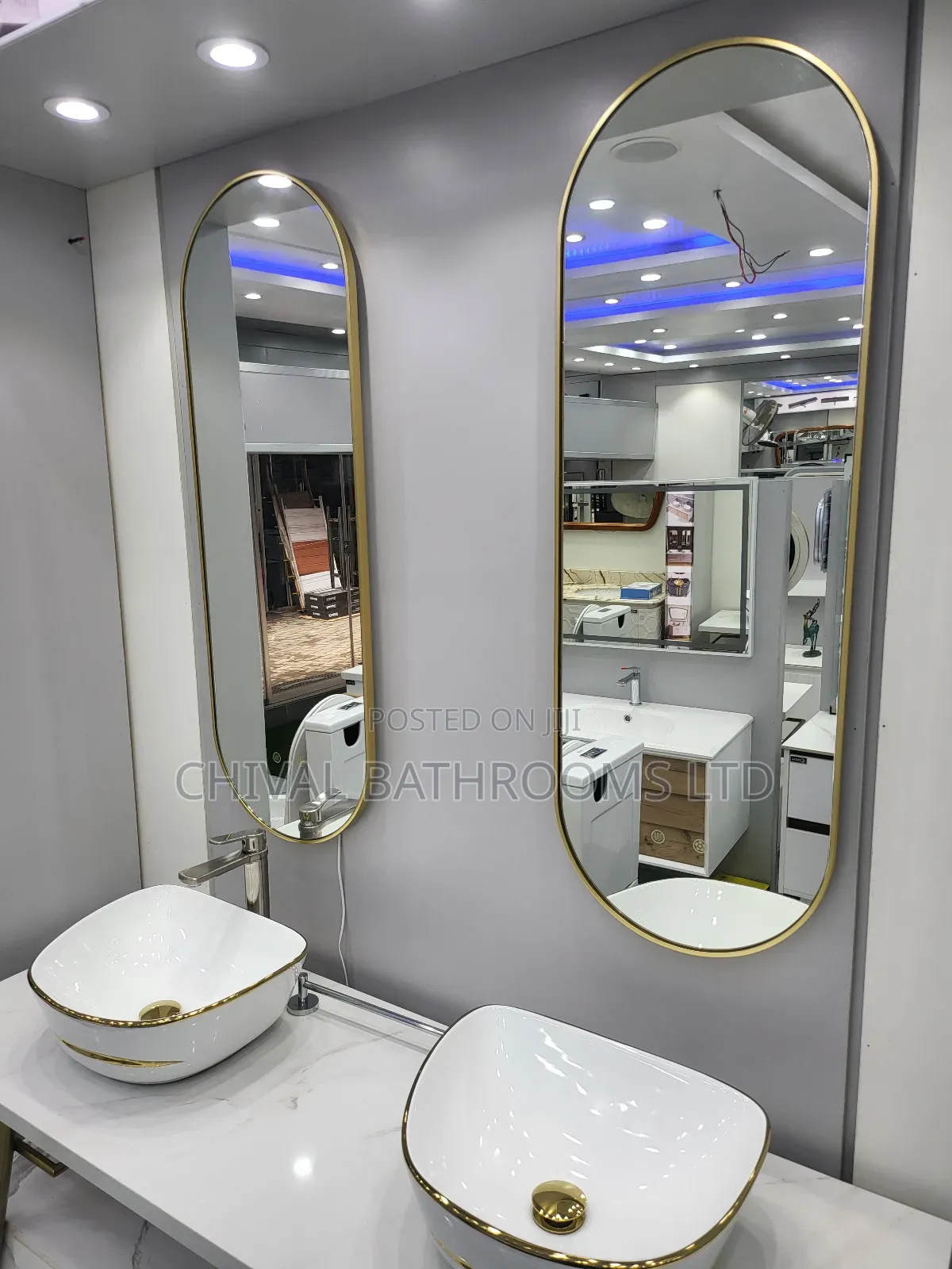 Luxury Furniture and Basin White and Gold