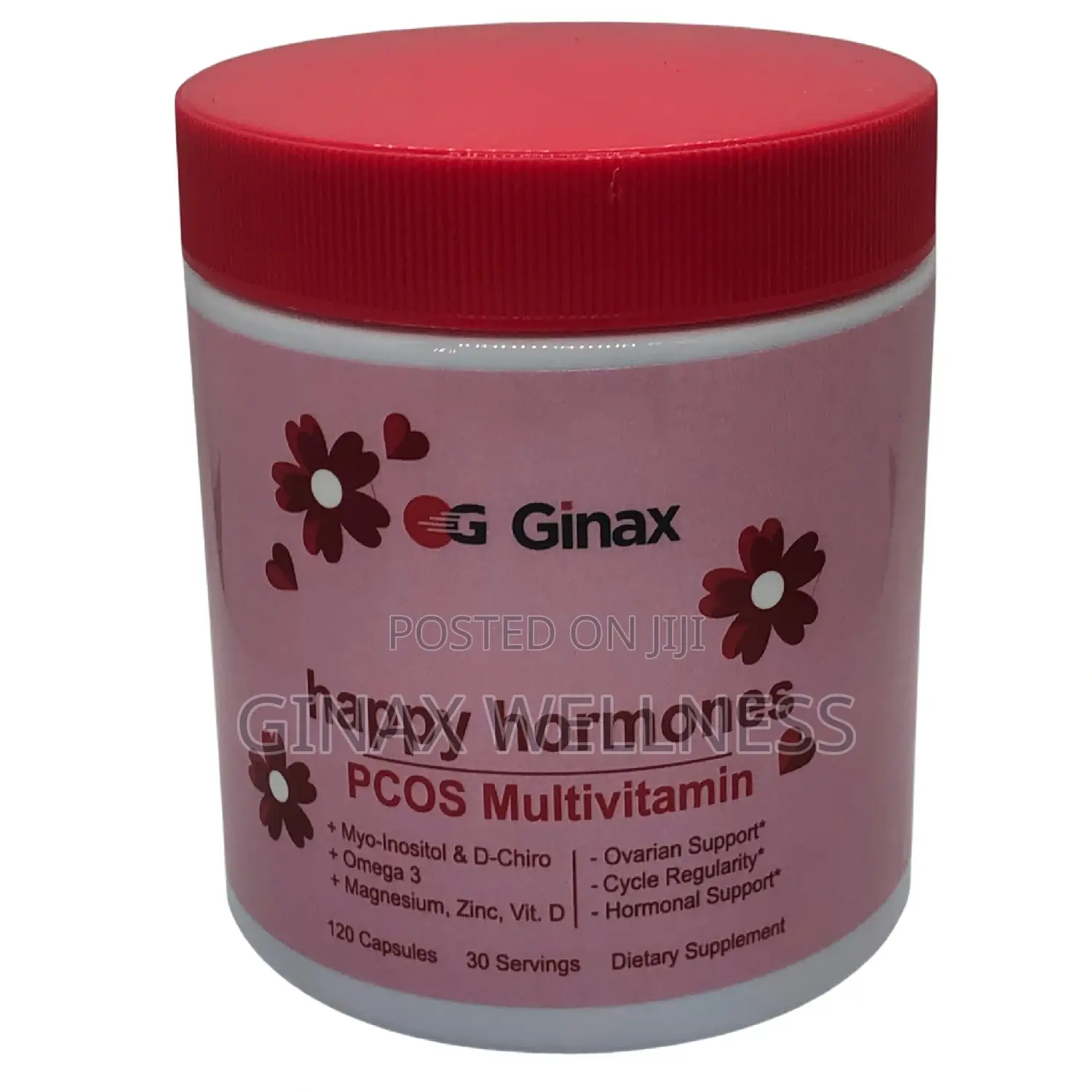 GINAX Happy Hormones PCOS Multivitamin Capsule (120 Capsule)