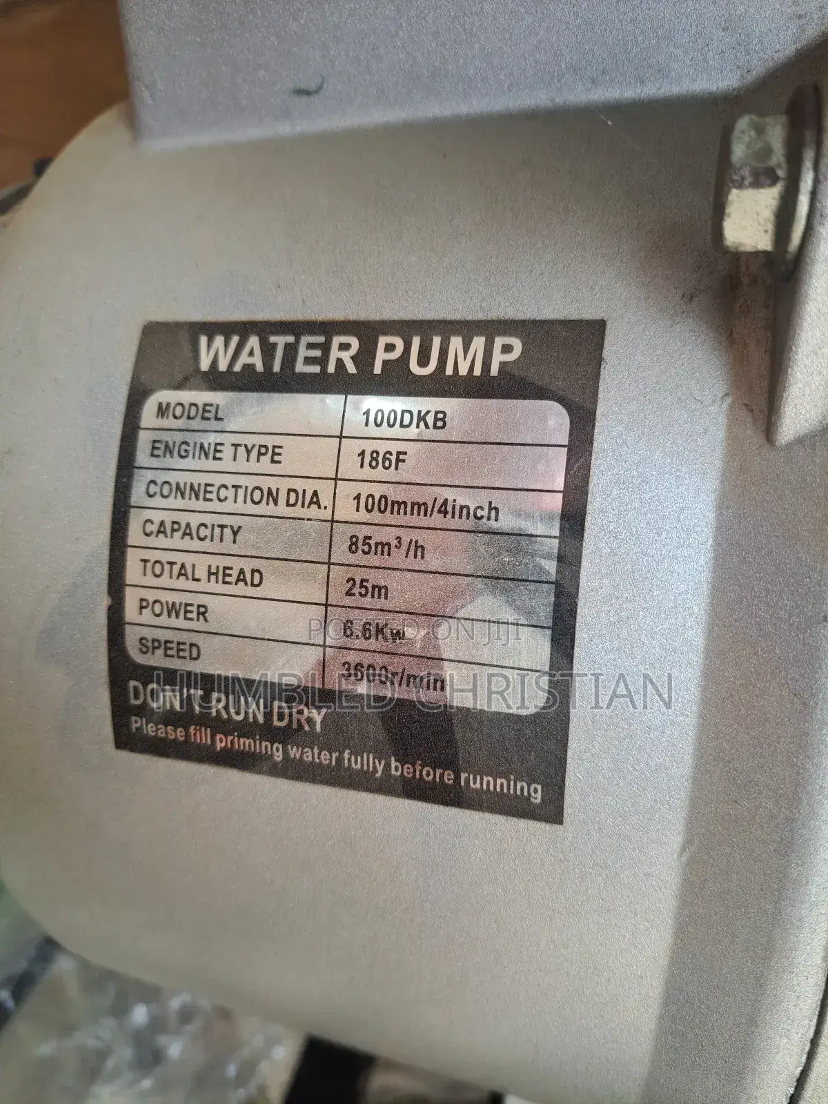 4" Inches Irrigation Pump