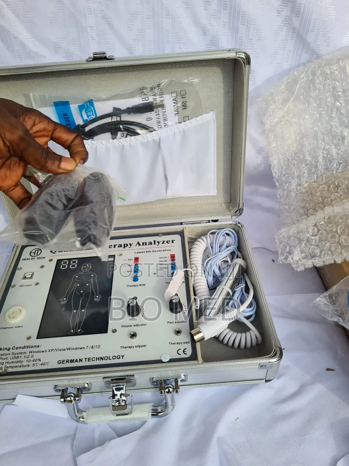 Quantum Resonance Magnetic Analyser, Massage Pads Slippers
