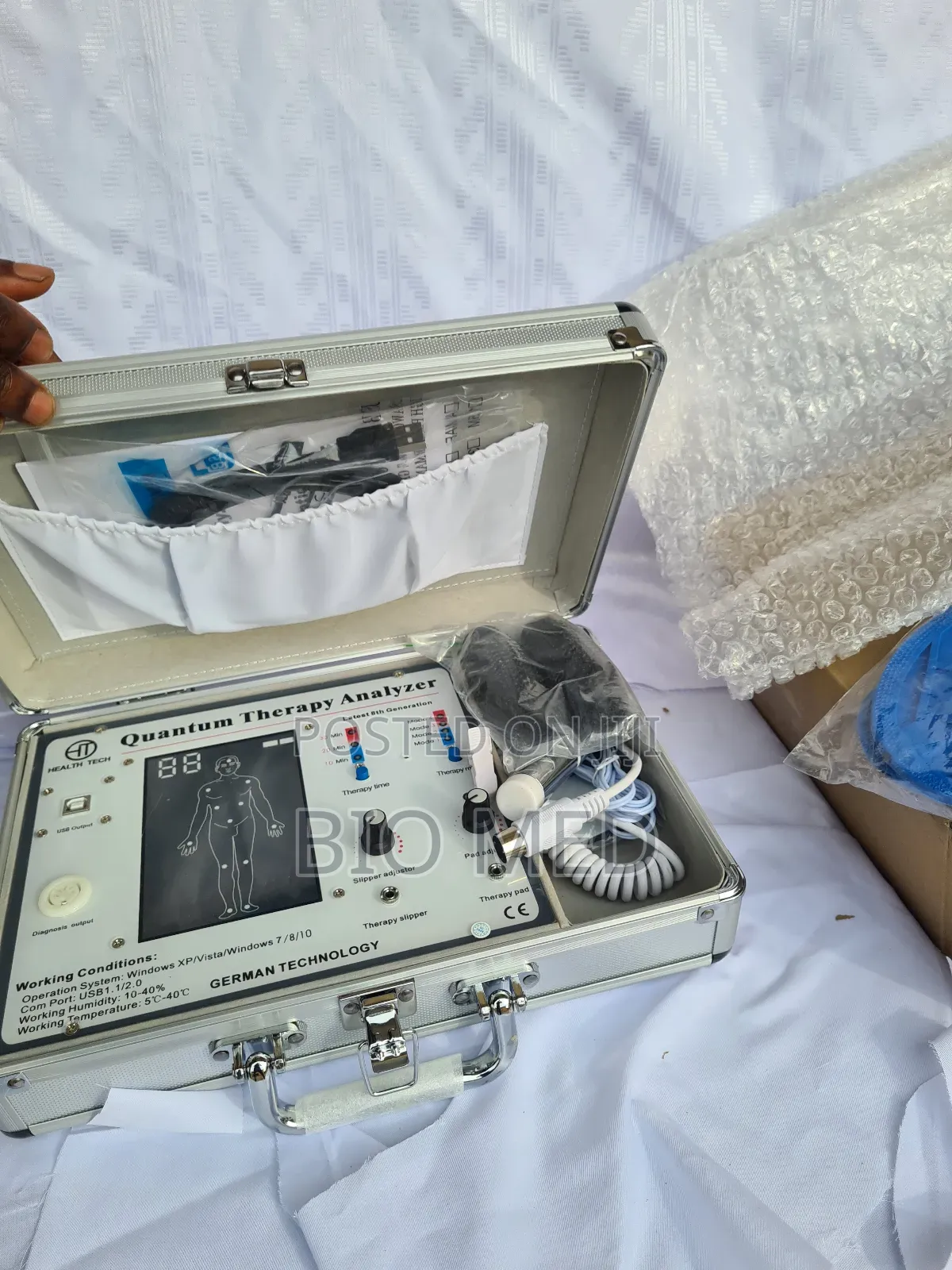 Quantum Resonance Magnetic Analyser, Massage Pads Slippers