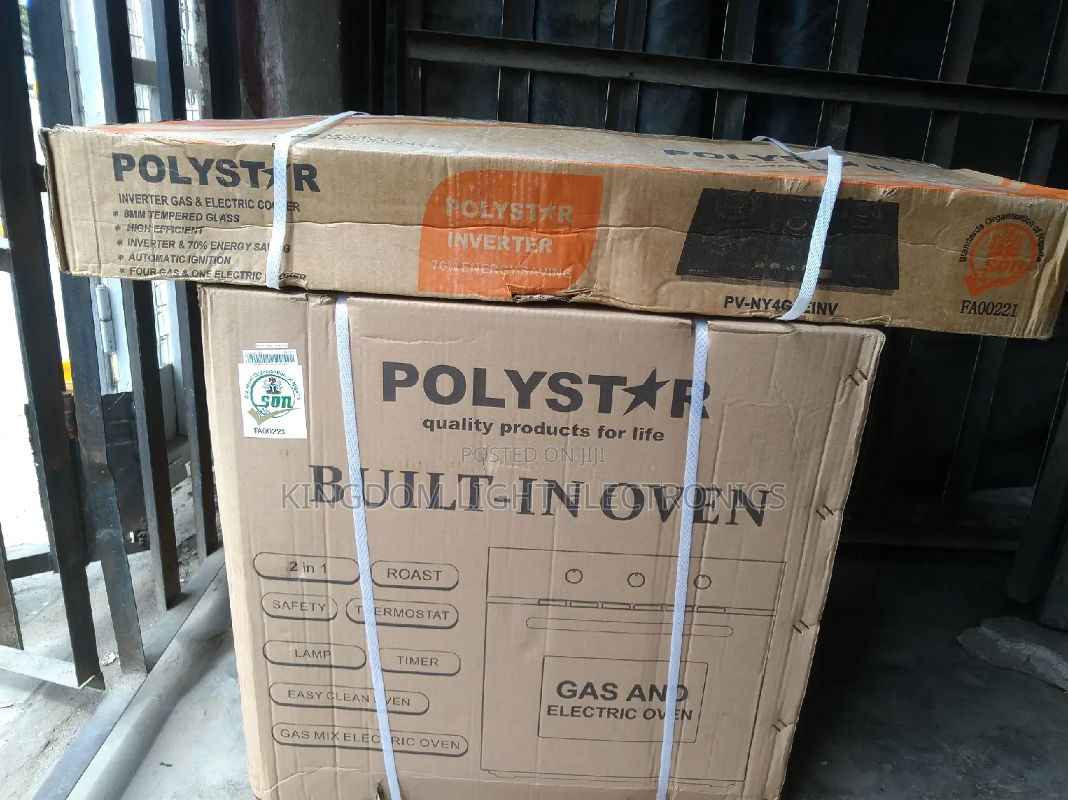 Polystar Oven,Elect and Gas With Inbuilt Inverter Gas Cooker