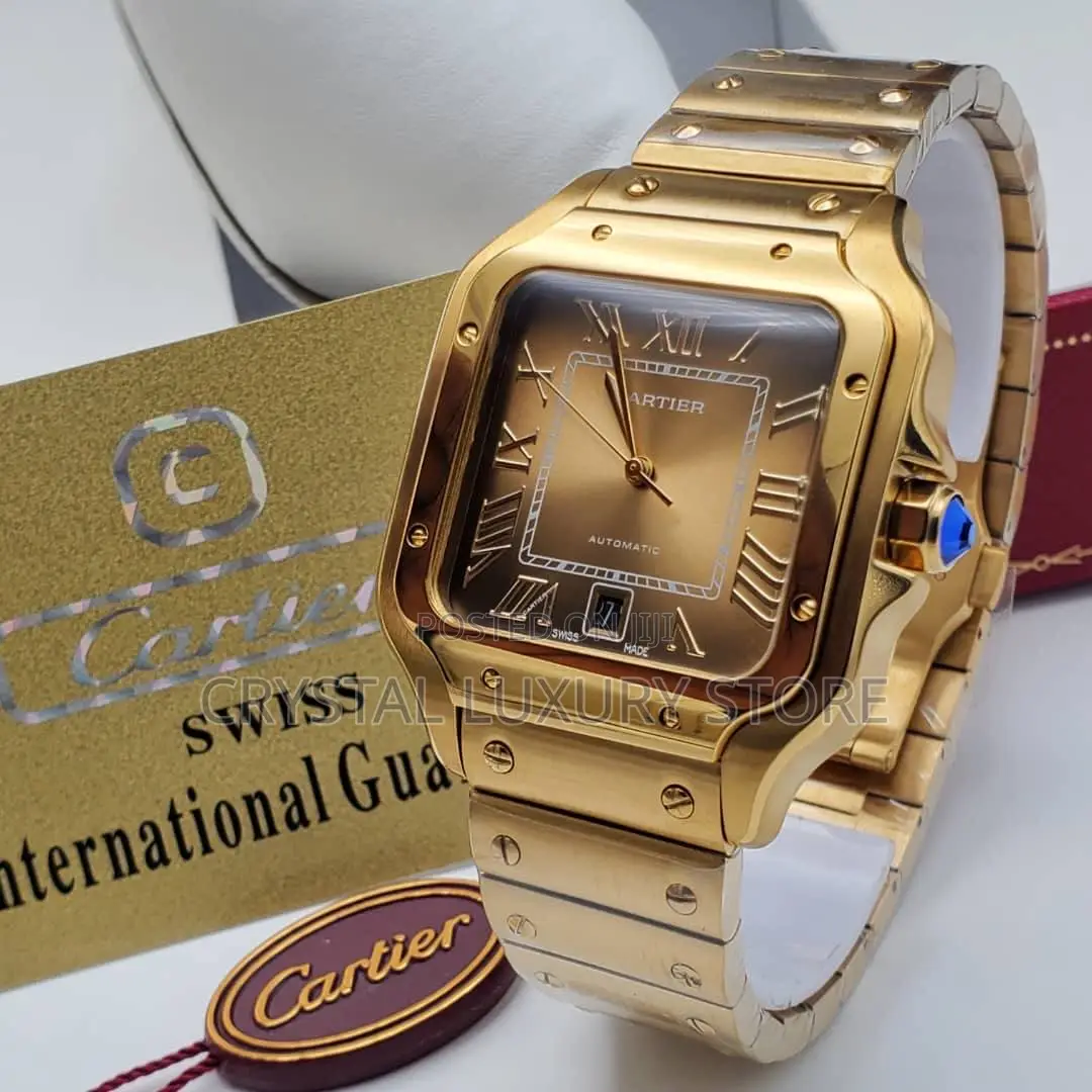 Cartier Quality Luxury Men Chain Wristwatch