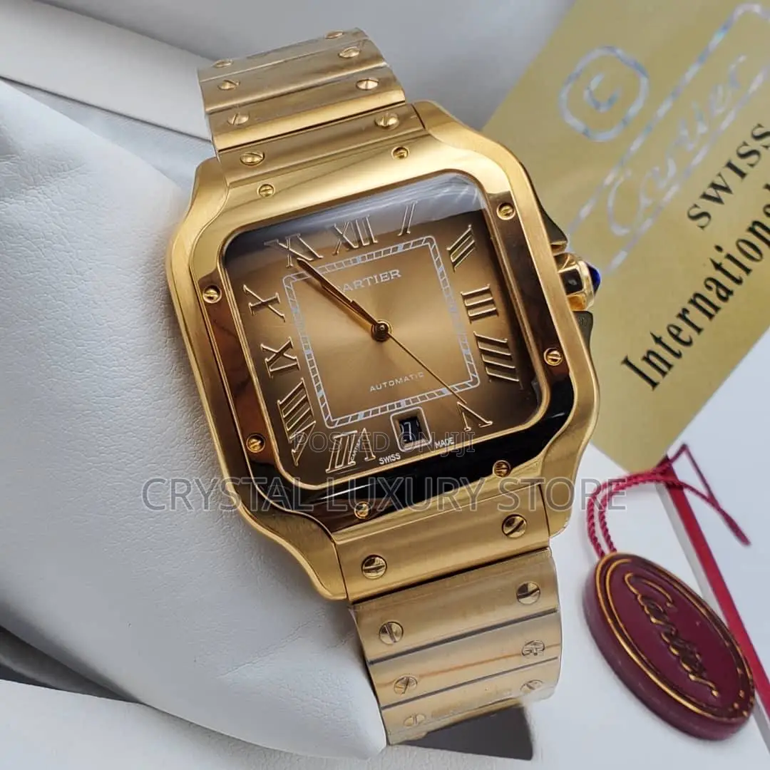 Cartier Quality Luxury Men Chain Wristwatch
