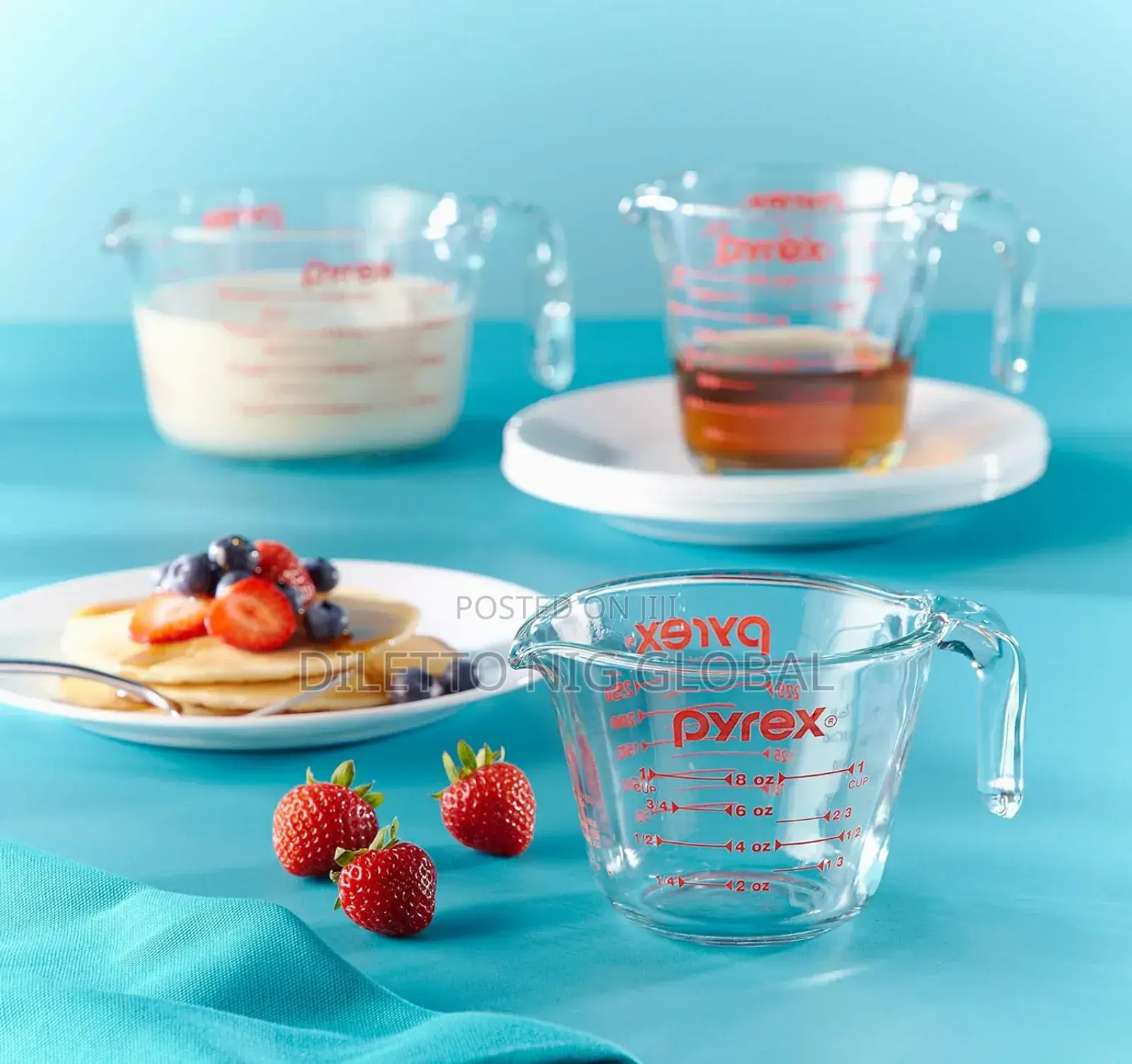 Pyrex 3-Piece Glass Measuring Cup Set 3-Piece