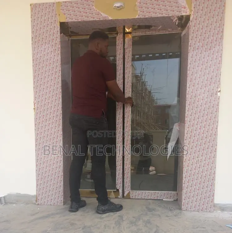 Motion-Activated Glass Doorway