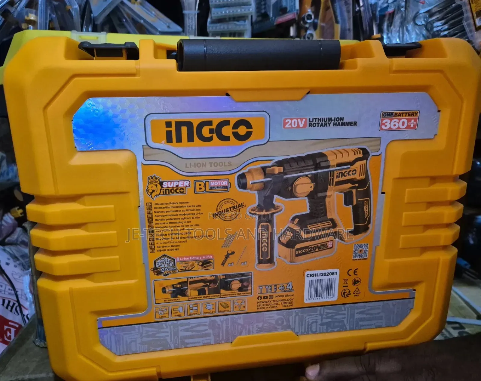 Ingco Lithio-Ion Cordless Rotary Hammer-20v