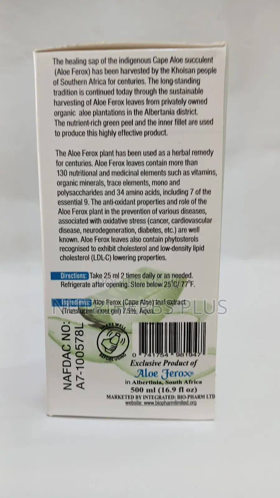 Permanent Cure for Arthritis, Rheumatism: Aloe Ferox RESTUR