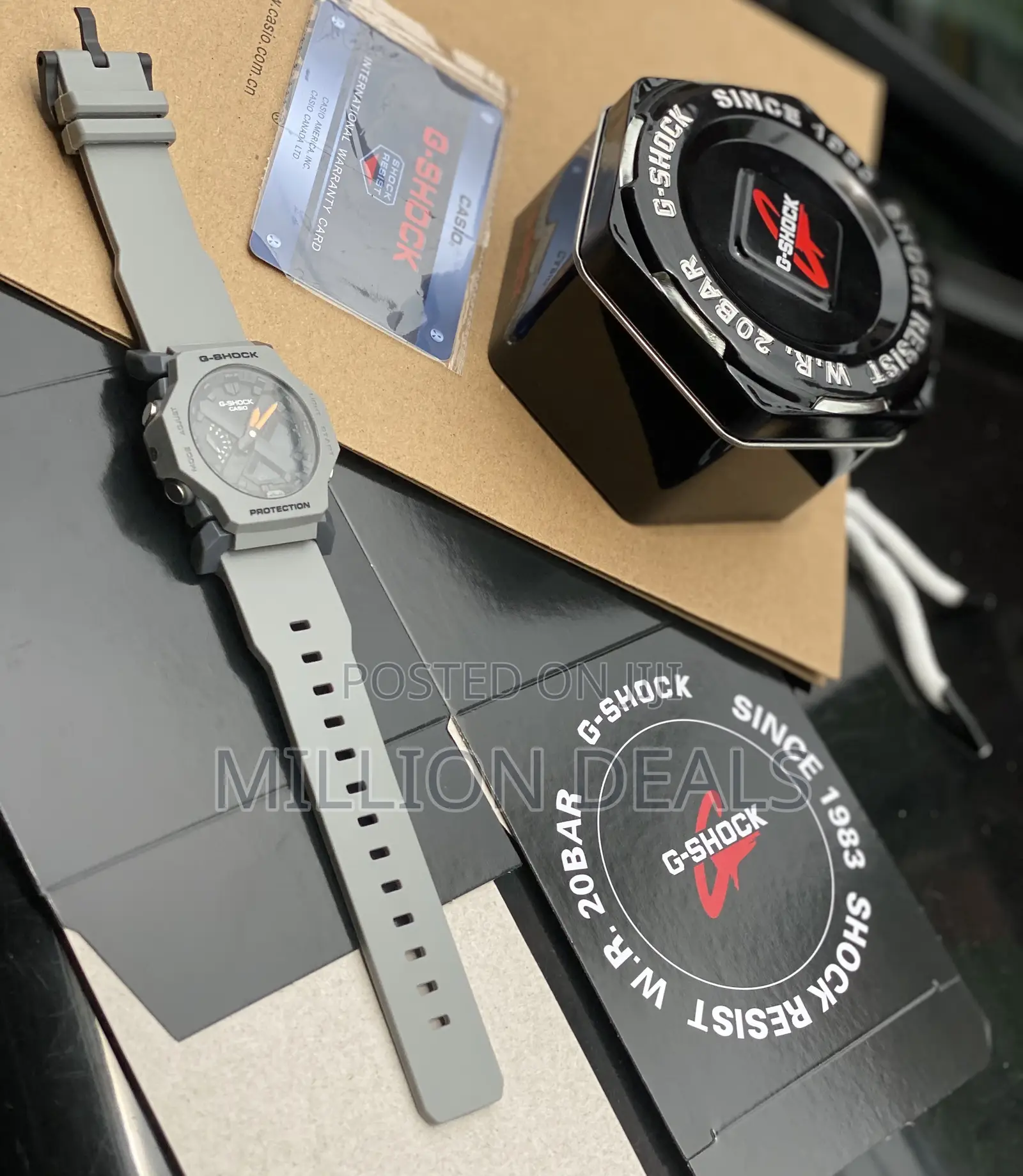 G-Shock Grey Lux Rubber Strap Men’S Wrist Watch