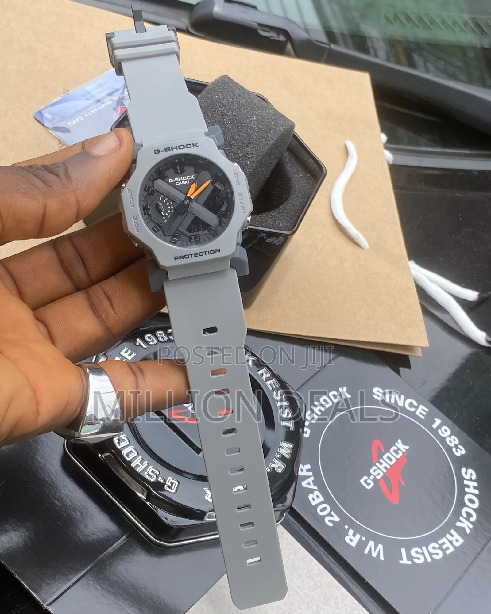 G-Shock Grey Lux Rubber Strap Men’S Wrist Watch