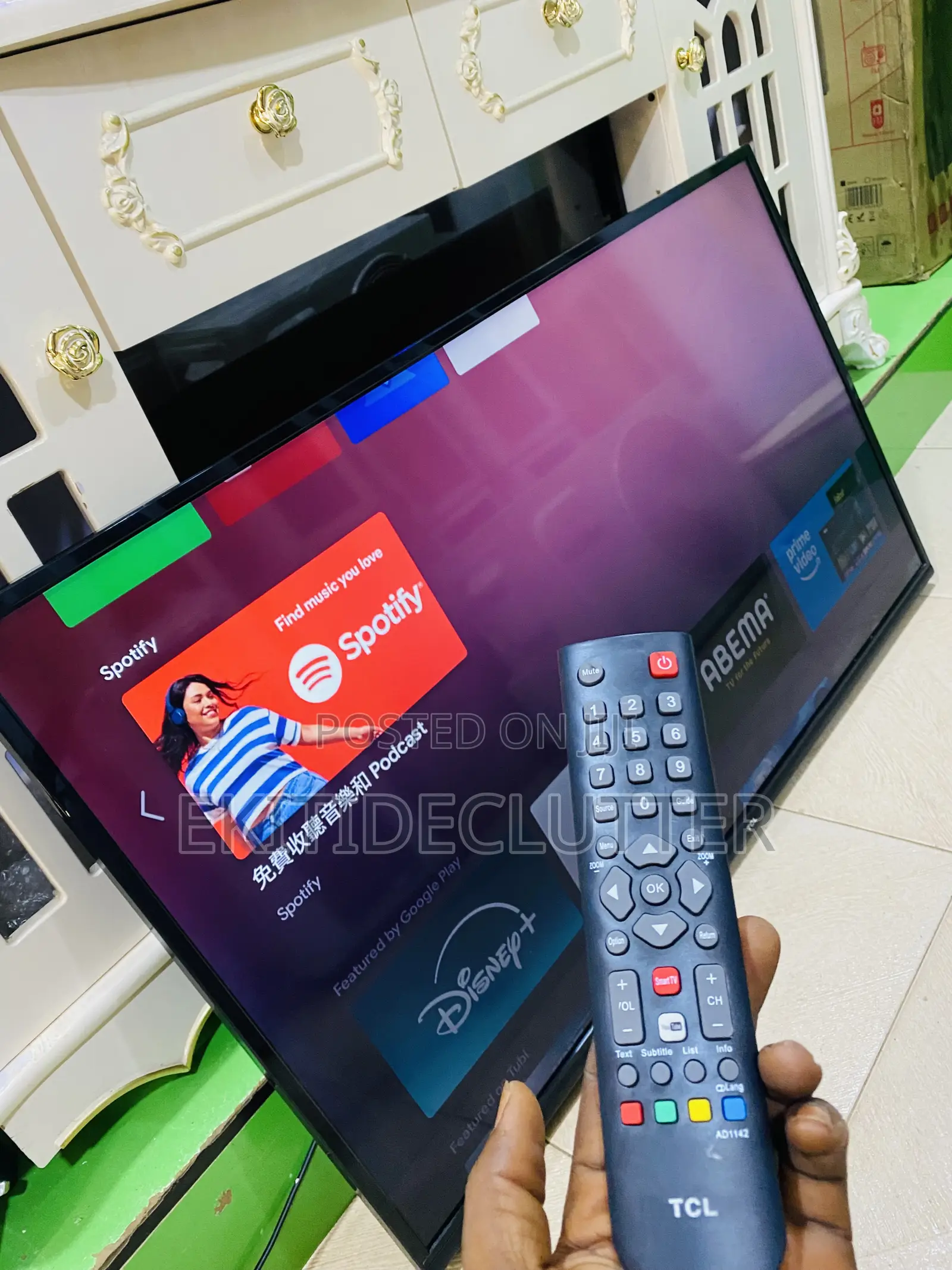 Neatly Used TCL 43” Android Smart Tv