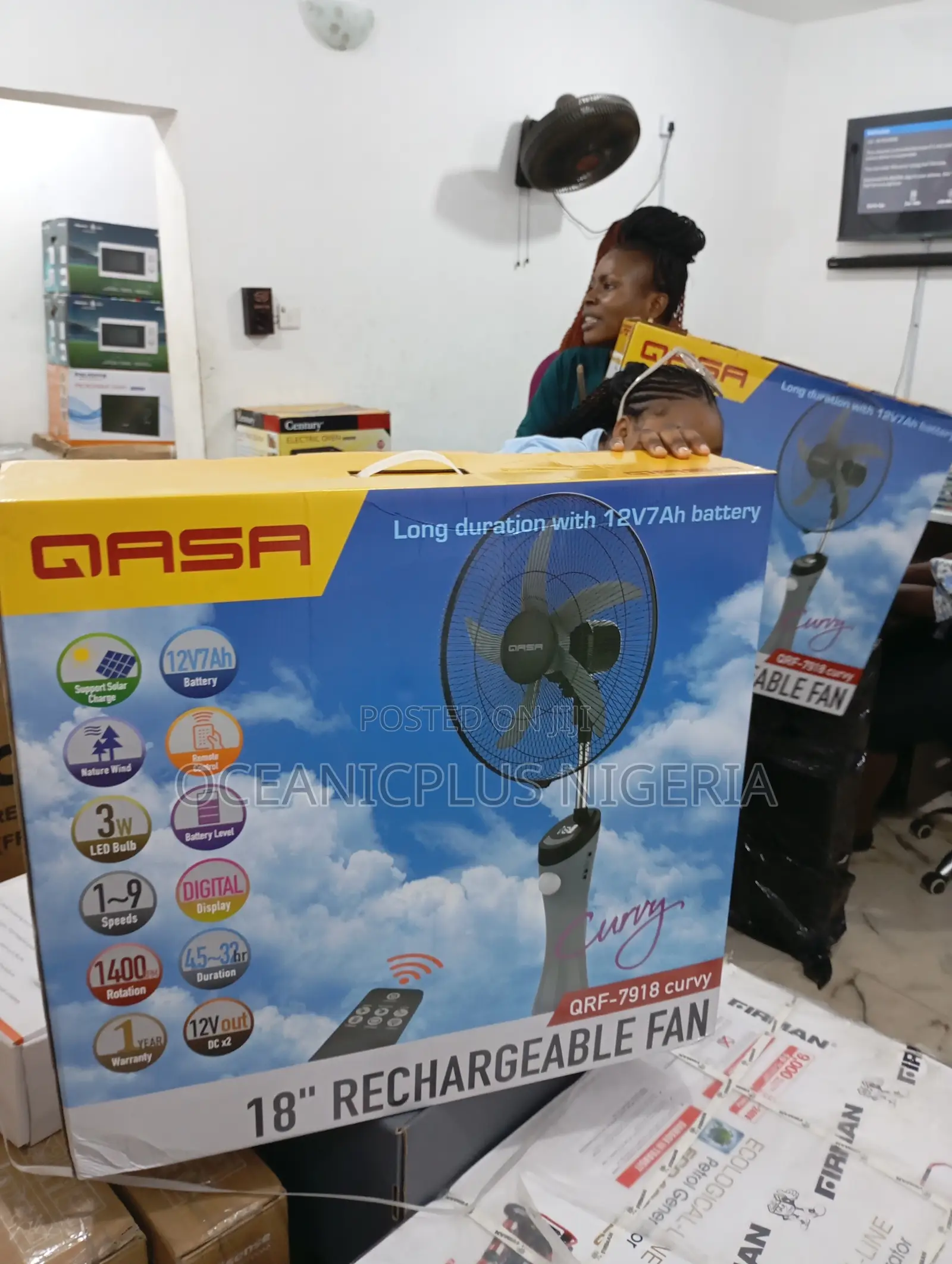 Super Strong QASA Rechargeable Fan