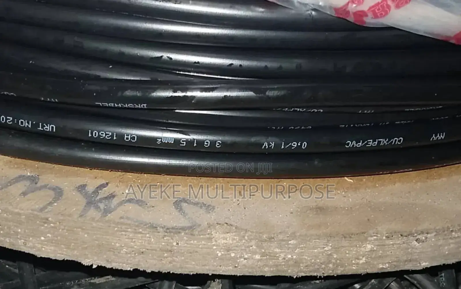 1.5mm X 3core Non Armoured Cu Cable