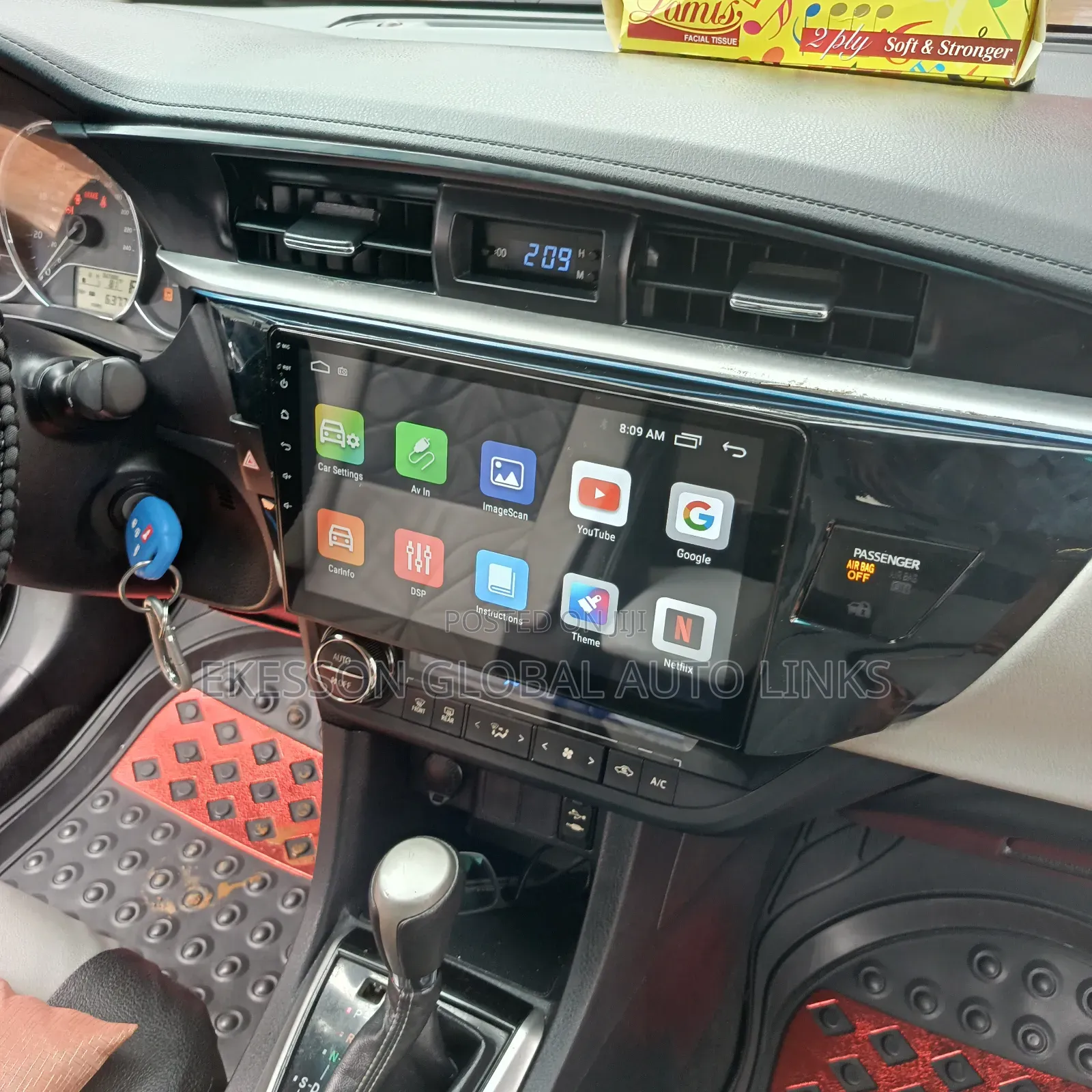 Toyota Corolla 2013 to 2017 Android Screen + Reverse Camera