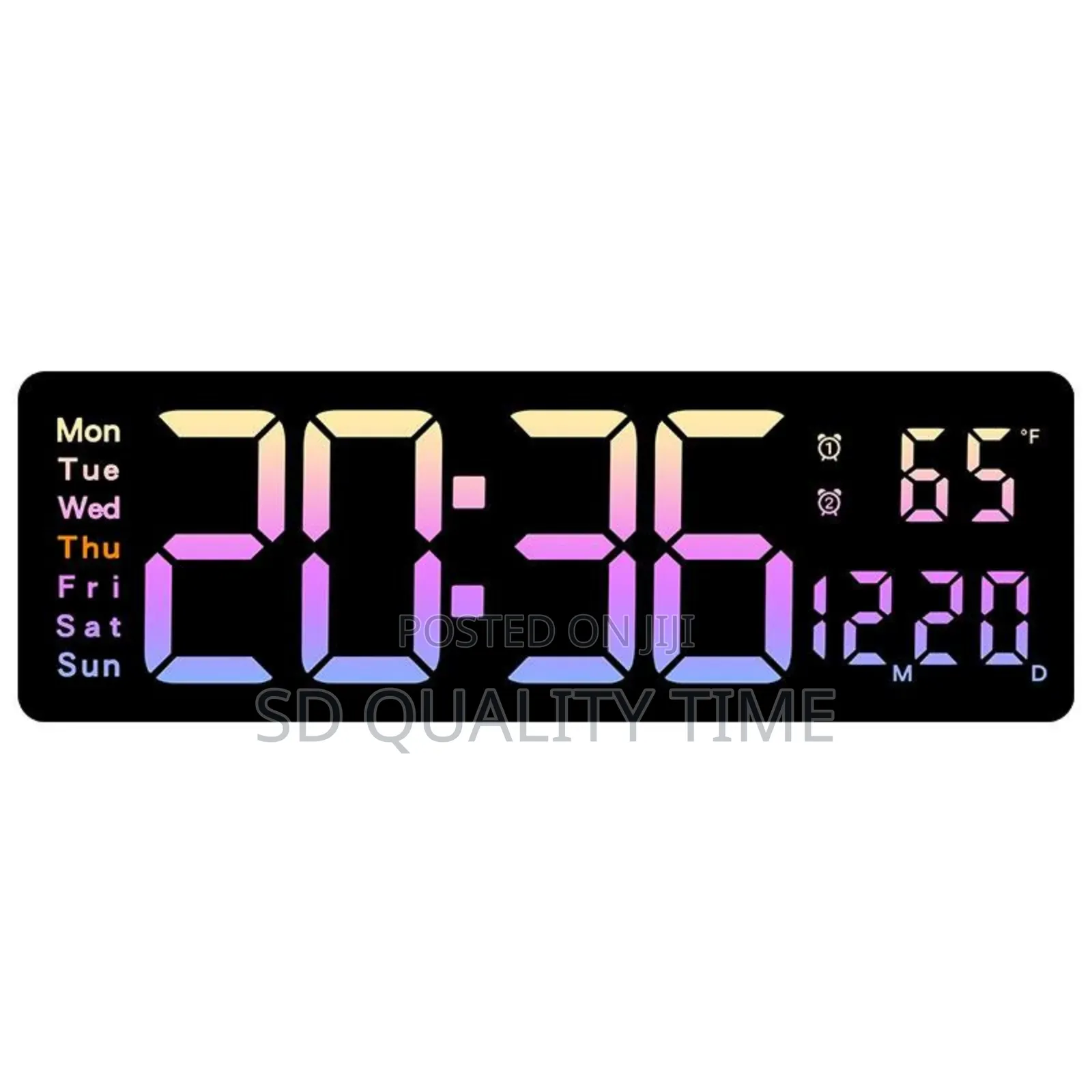 Led Digital Wall Clock Timer With Remote Control