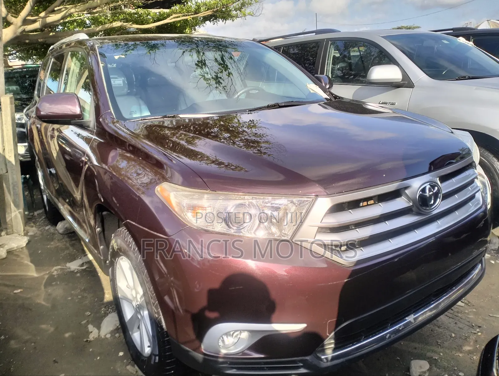 Toyota Highlander 3.5L 4WD 2013 Burgundy