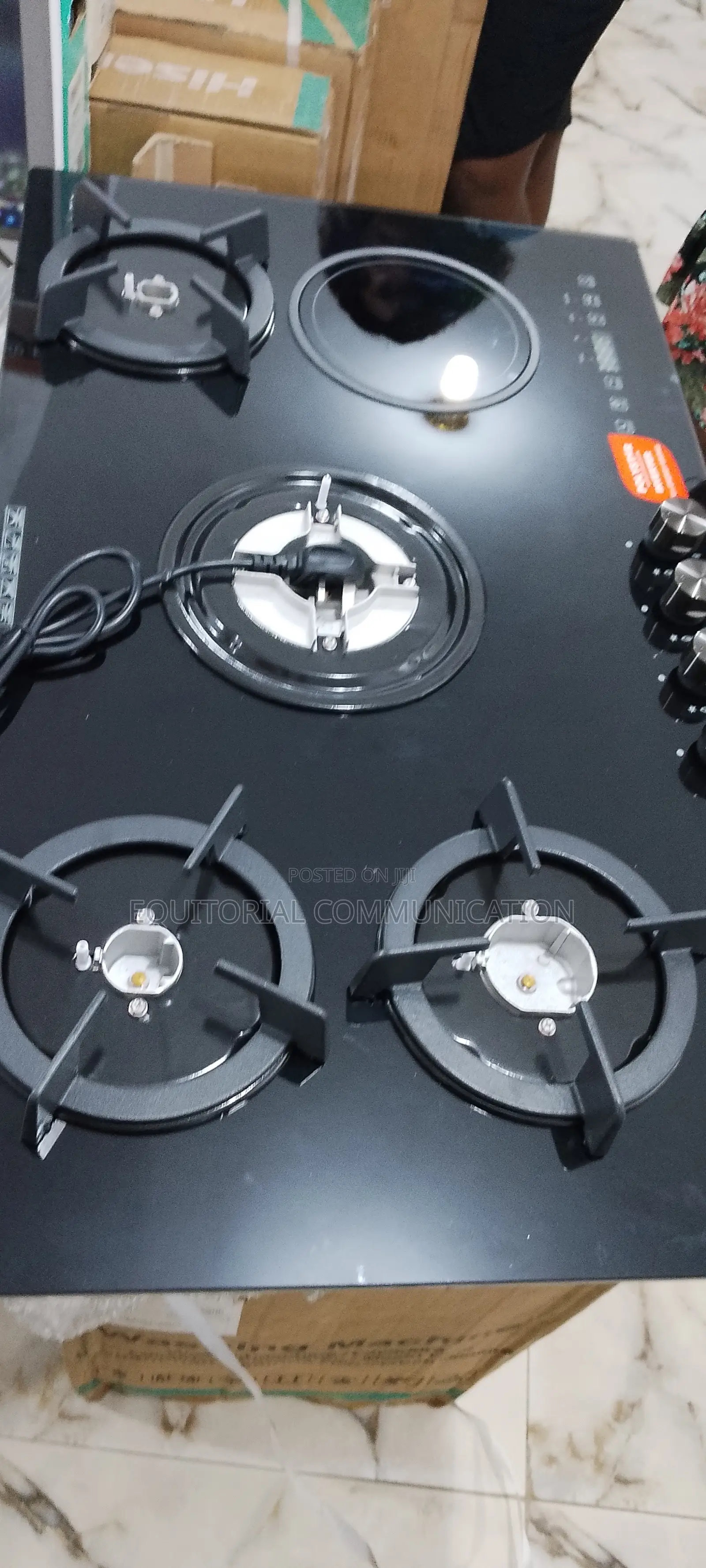 Polystar Inverter 4 Gas Burner and 1 Electric Gas Hob